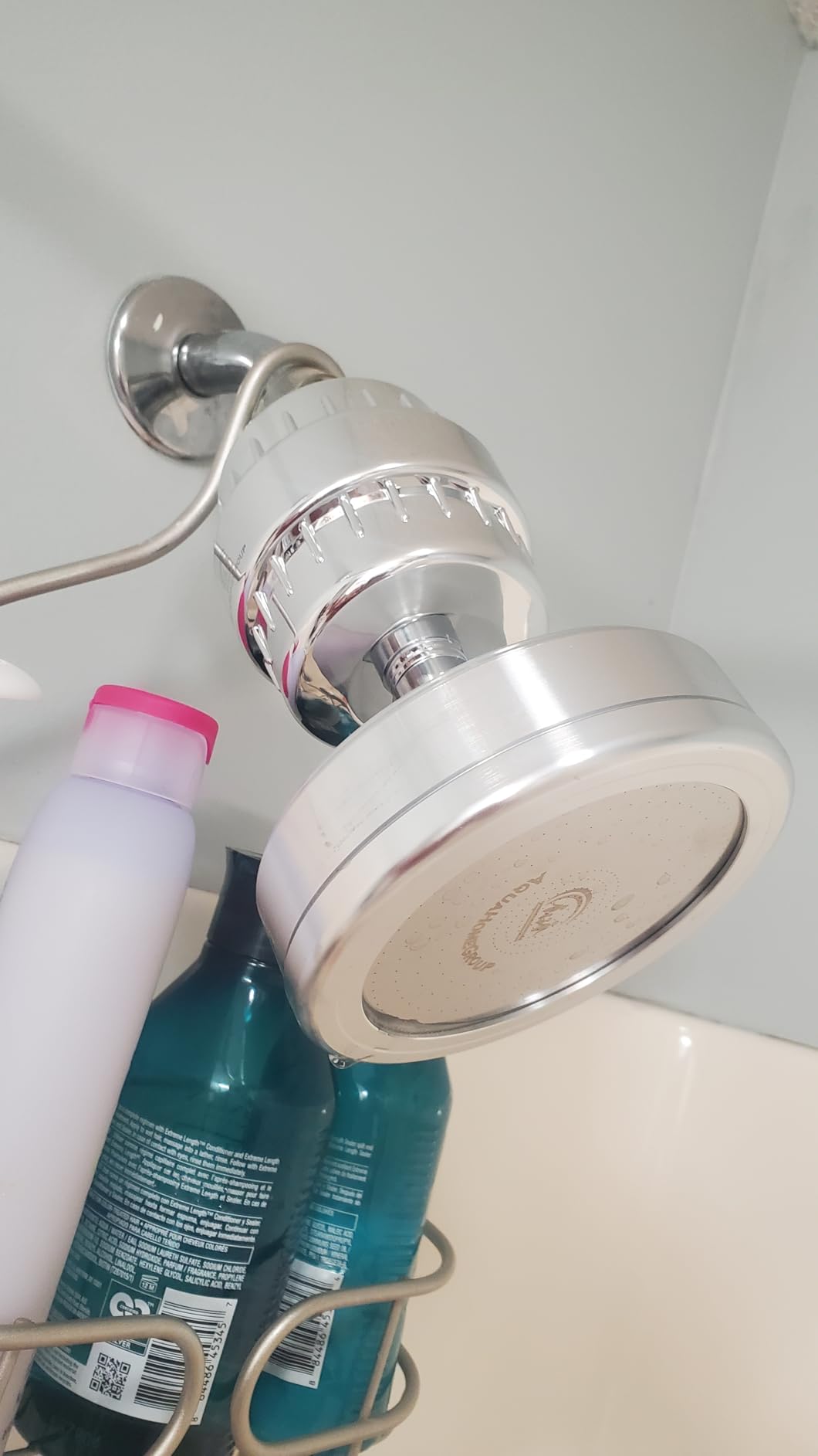 AquaHomeGroup Filtered Shower Head, 20+3 Stage, Reduces Chlorine, Chrome customer photo 1