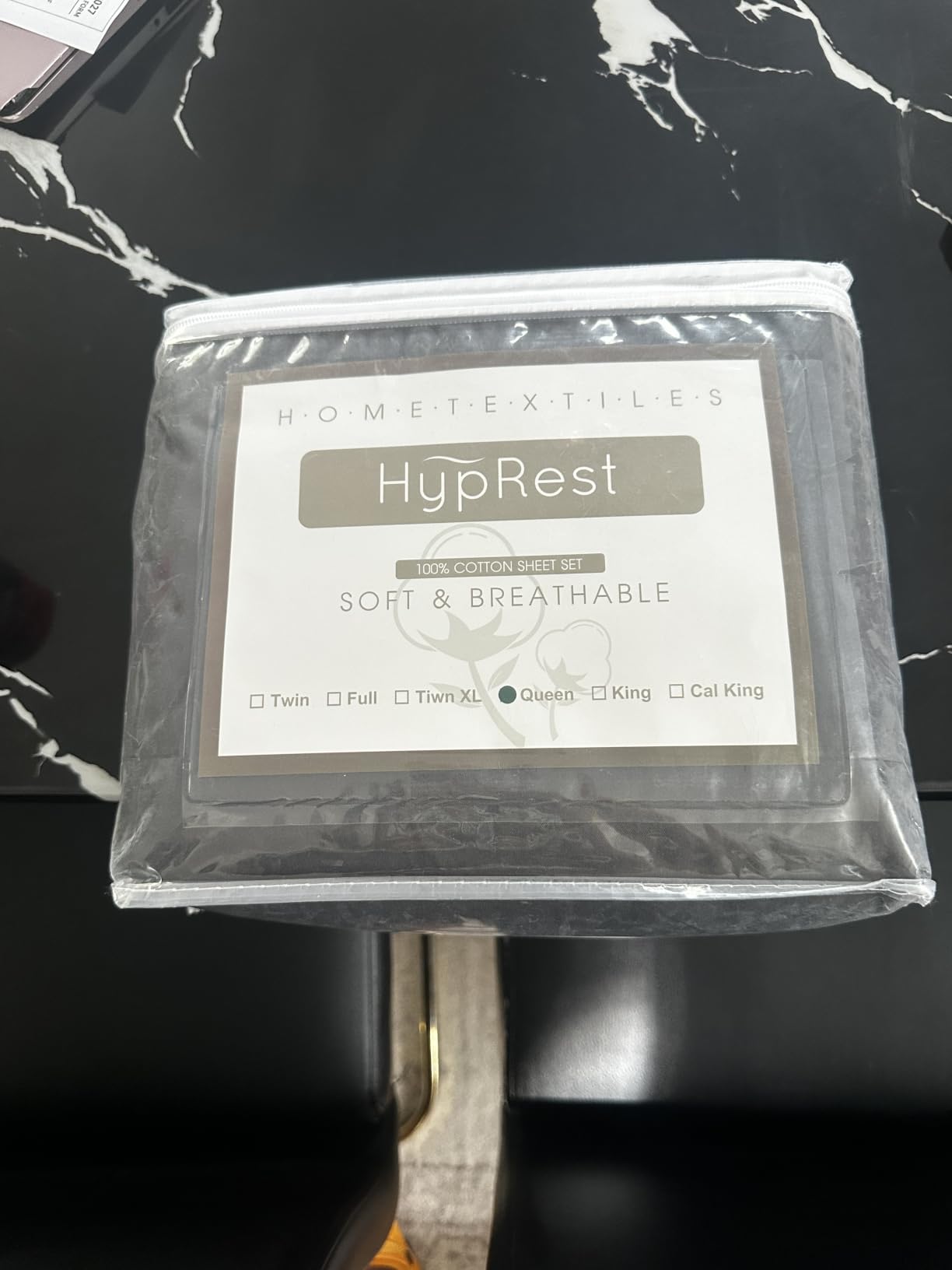 HYPREST Extra Deep Pocket Queen Sheets 18-24 Inch, 100% Cotton Percale 4pc customer photo 1