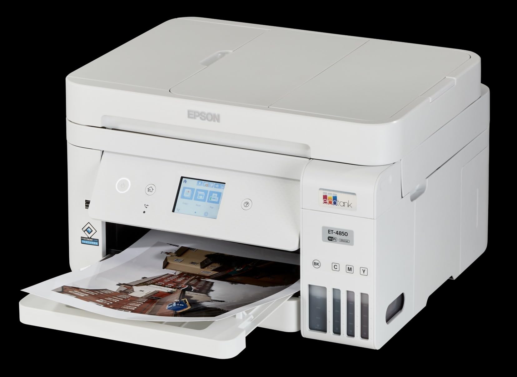 Epson EcoTank ET-4850 Wireless Color All-in-One Supertank Printer - White customer photo 1