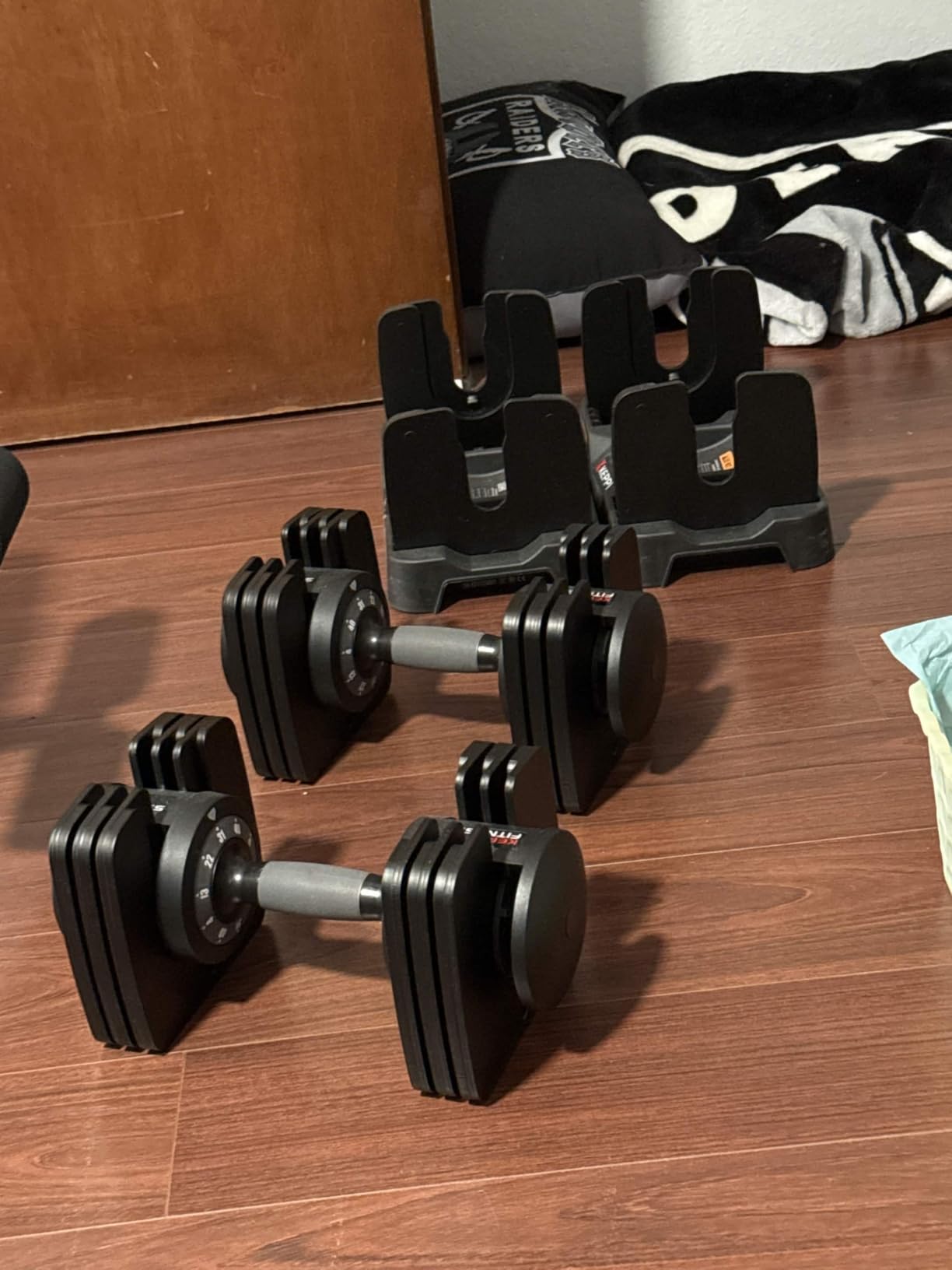 Keppi Adjustable Dumbbells Set-25lb/40lb/55lb/60lb, Anti-Slip Metal Fast Adjust Weight Handle, Exercise & Fitness for Full Body Workout - Adjustable Dumbbell Series customer photo 2