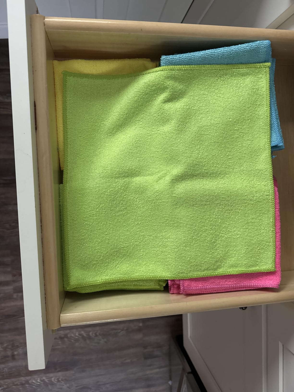 HOMEXCEL 12PK Microfiber Cleaning Cloth, Cleaning Rag for Home, 11.5x11.5in customer photo 1