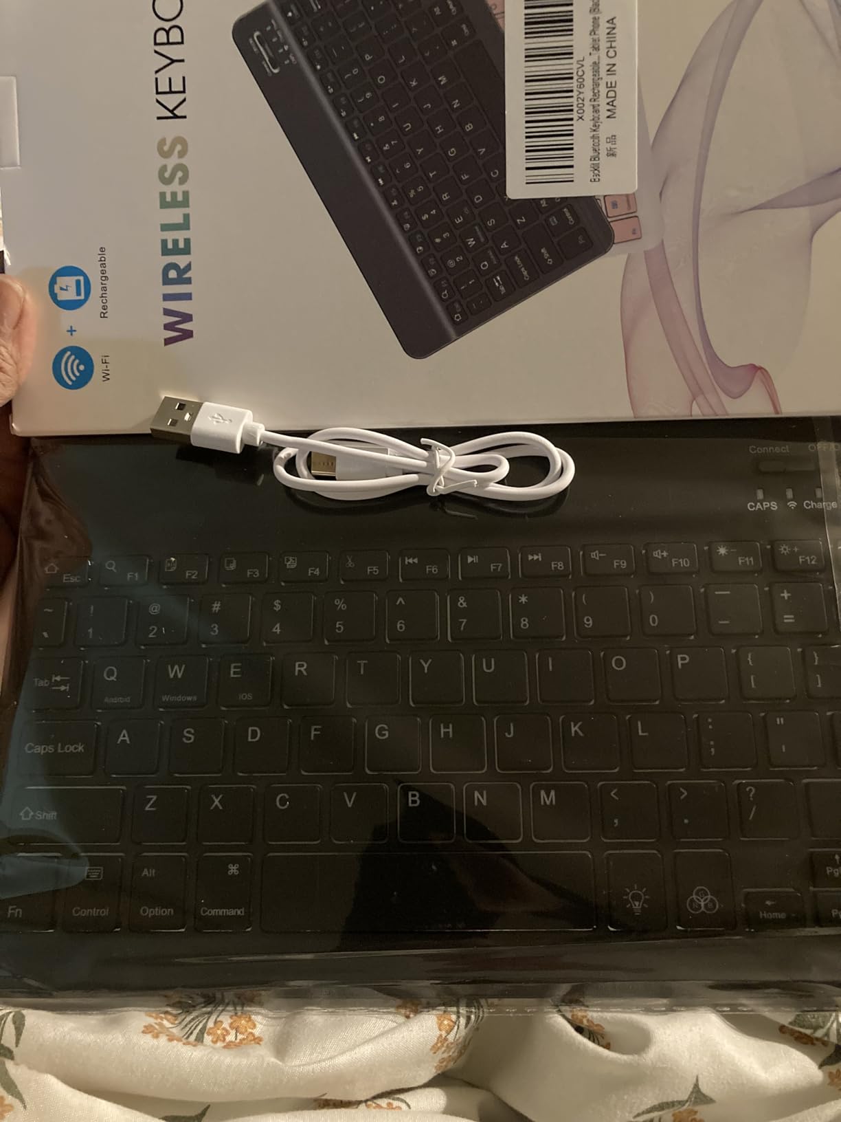 Backlit Wireless Bluetooth Keyboard for iPad Samsung Tablet Phone iPhone customer photo 1