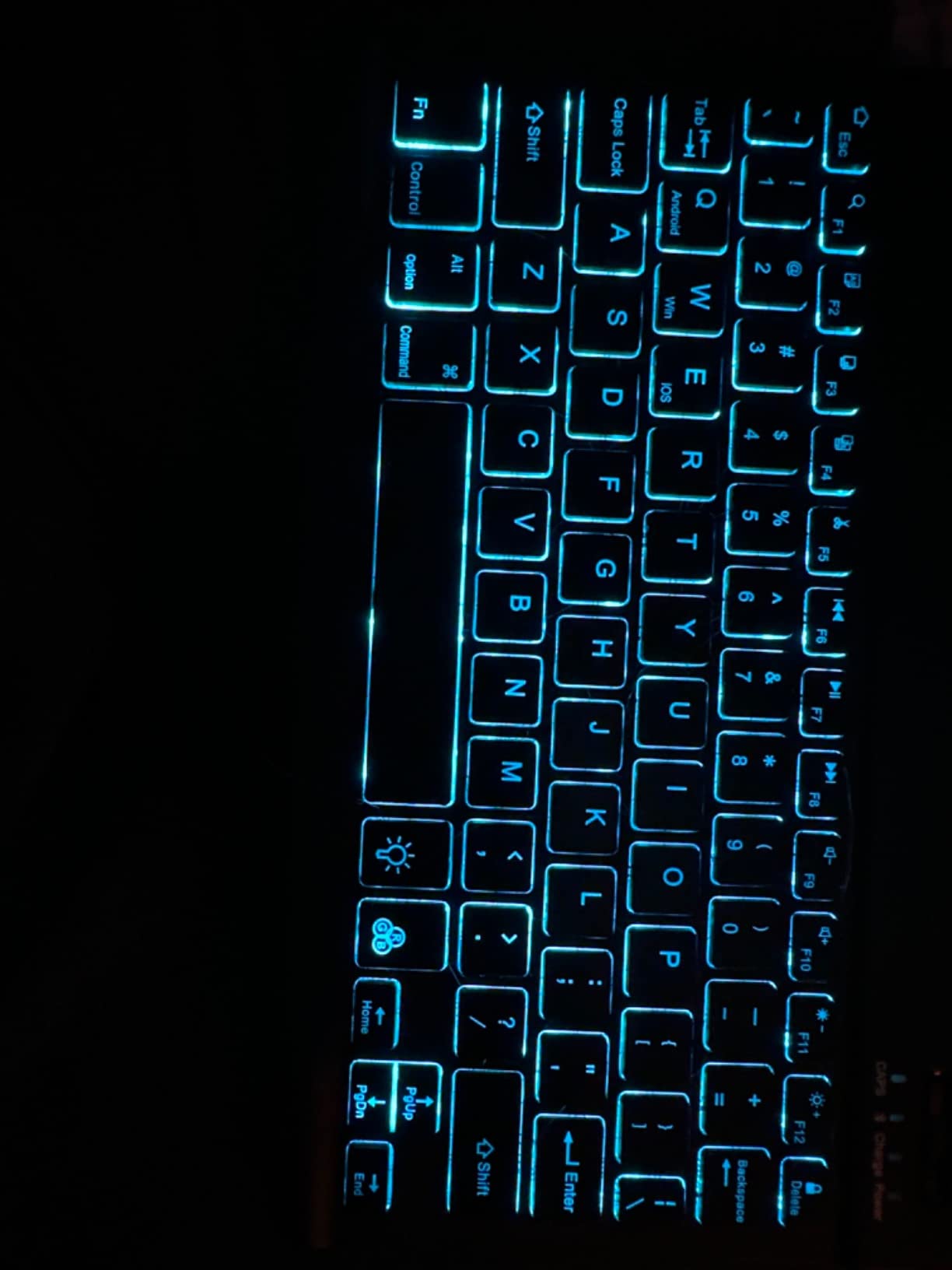 Backlit Wireless Bluetooth Keyboard for iPad Samsung Tablet Phone iPhone customer photo 2