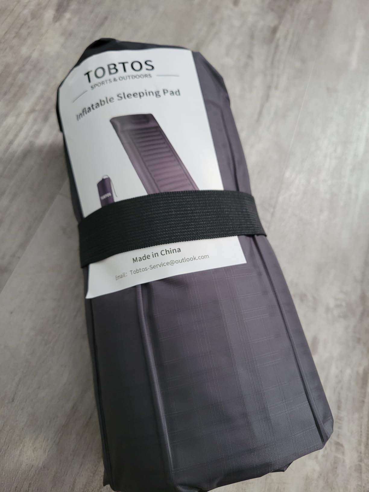 TOBTOS Inflatable Camping Sleeping Pad with Pillow, Thick 6 Inch Ultralight Sleeping Pad with Built-in Pump, Lightweight Sleeping Mat for Camping, Backpacking, Hiking, Tent (Grey) customer photo 2