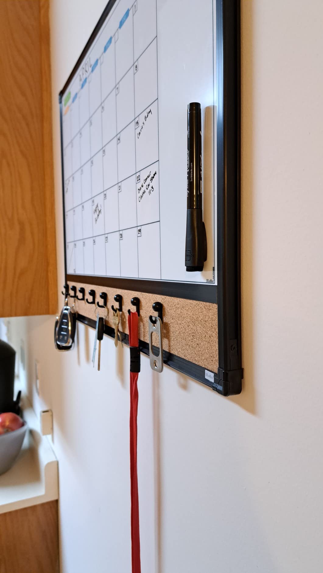 JILoffice Magnetic Dry Erase Calendar Whiteboard, 24