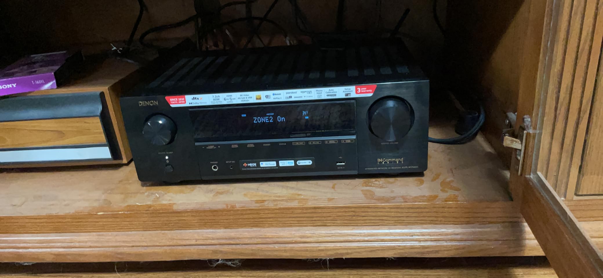 Denon AVR-X1700H 7.2 Channel AV Receiver - 80W/Channel, Built-in HEOS | Advanced 8K HDMI Video w/ eARC, Dolby Atmos, DTS:X, Amazon Alexa Voice Control customer photo 1