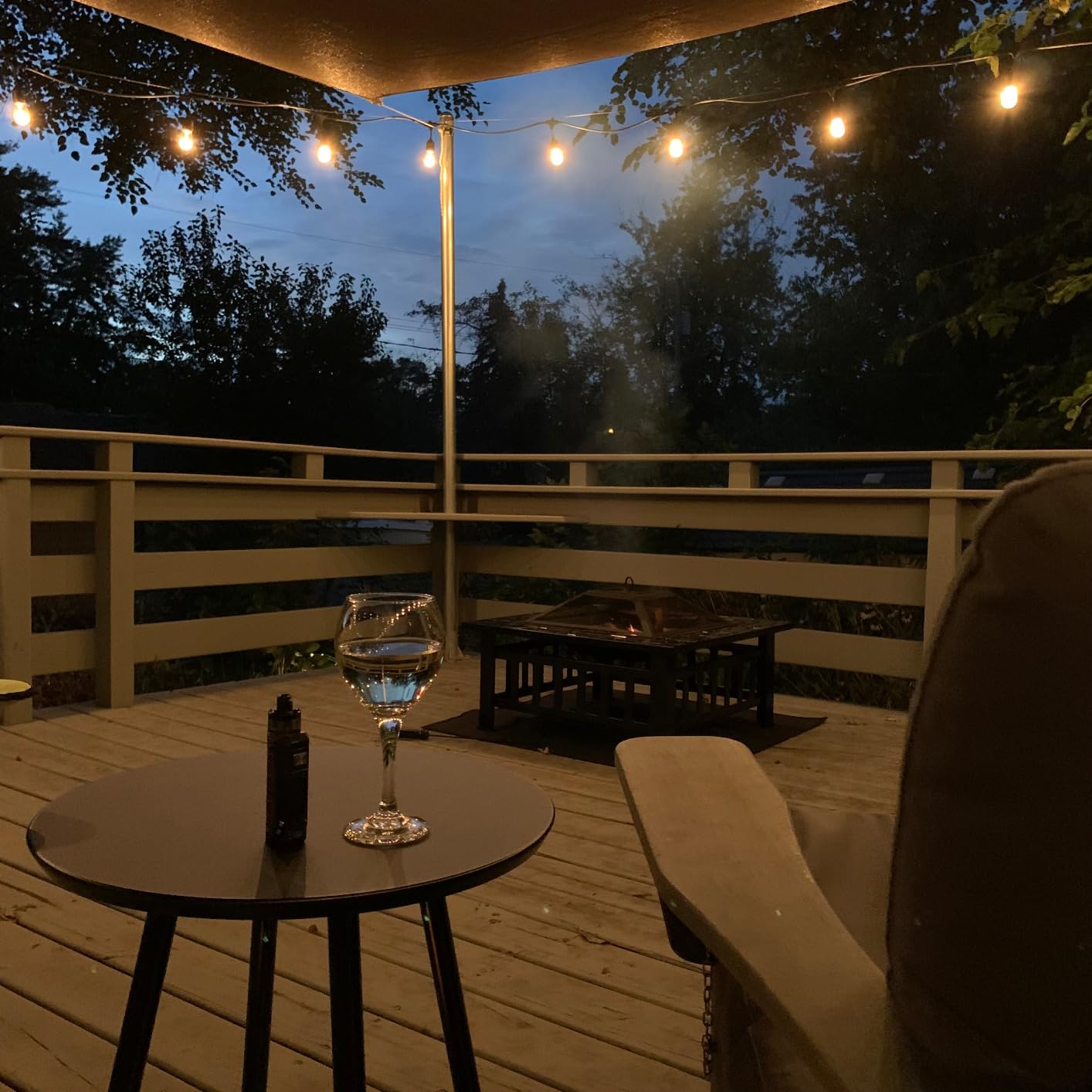 Devoko Outdoor Fire Pit, 32 Inch Firepit Table Metal Outdoor Fireplaces customer photo 2