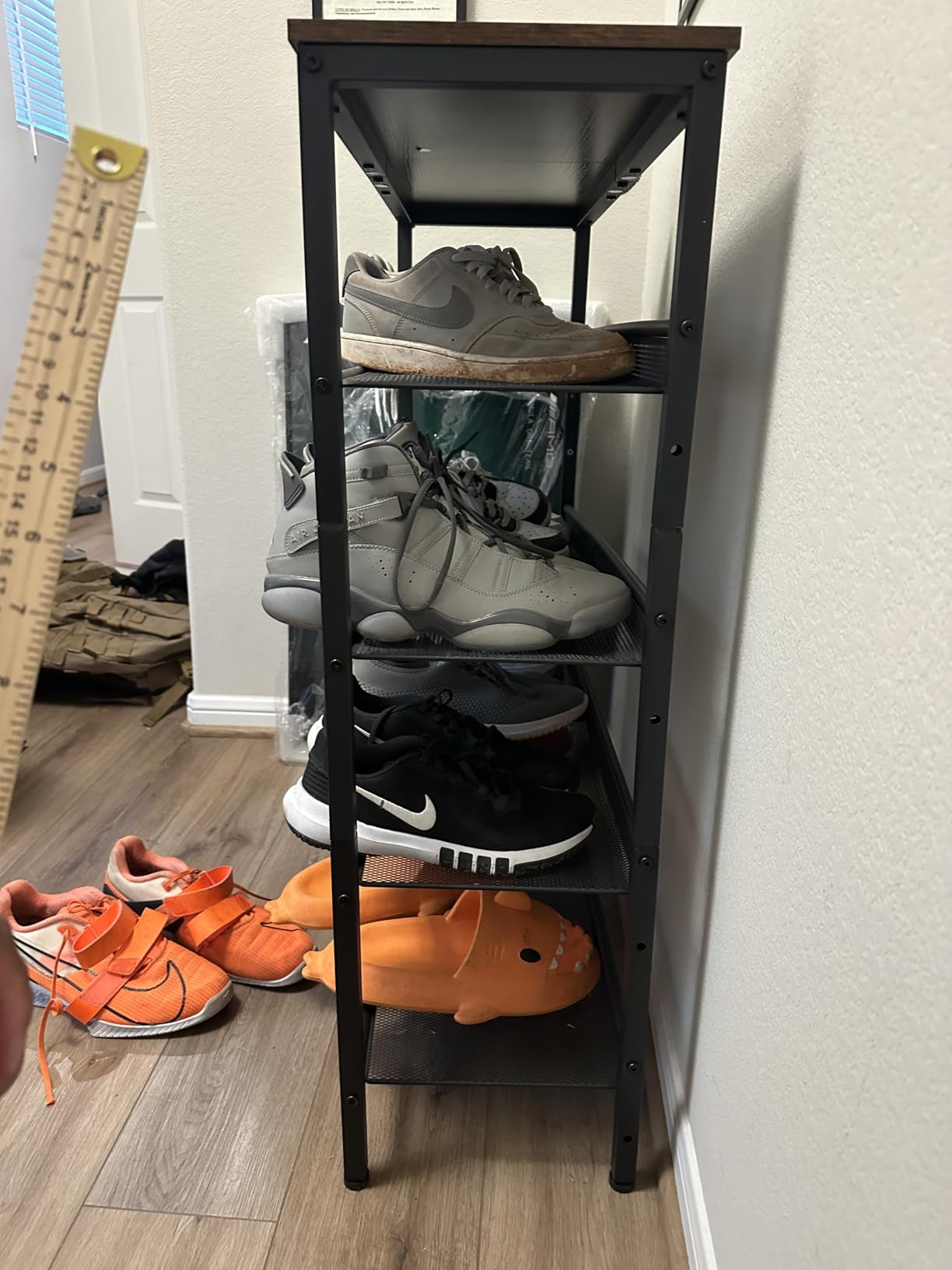 VASAGLE 5-Tier Shoe Rack, Adjustable, Freestanding customer photo 2
