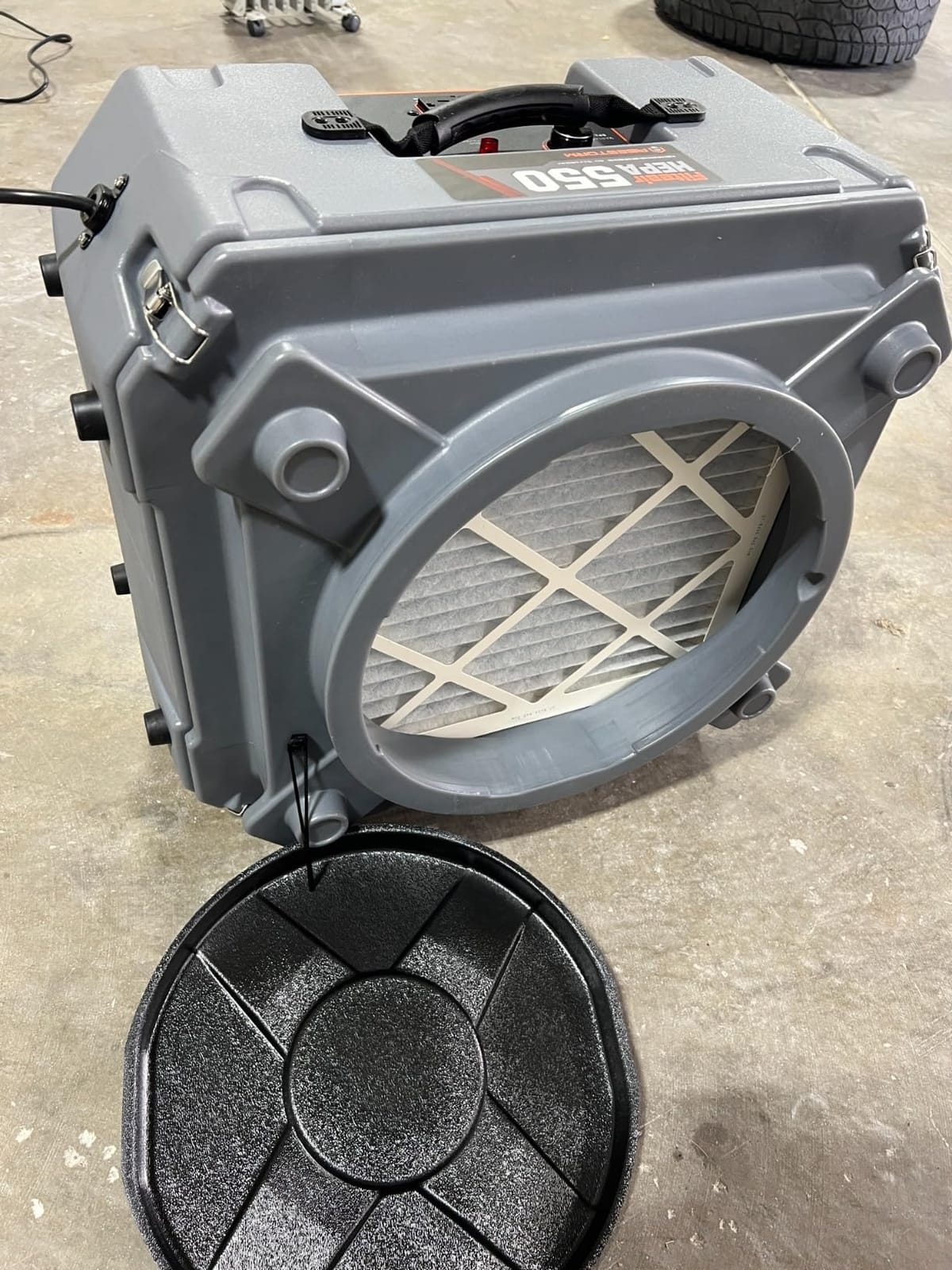 Abestorm HEPA 550 Air Scrubber with 3-Stage Filteration, GFCI Connection customer photo 1