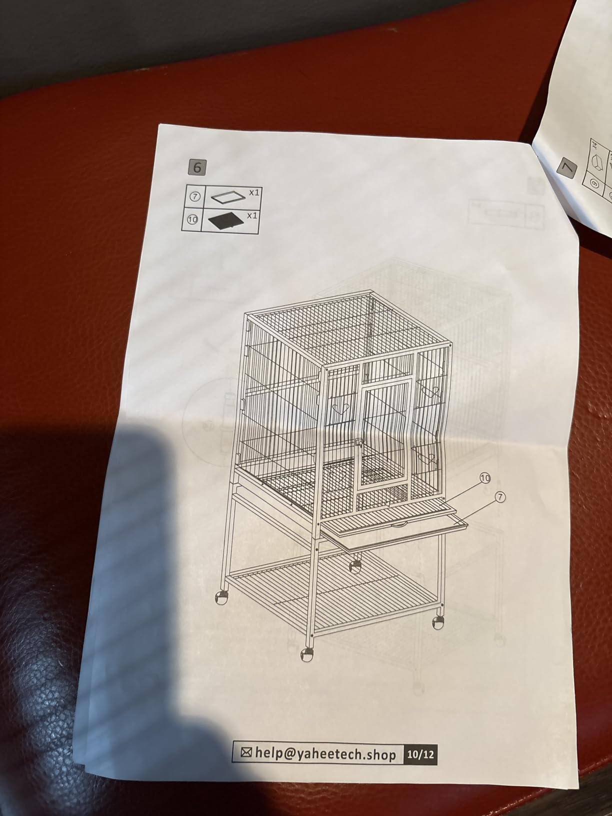 Yaheetech 54inch Metal Large Parrot Parakeet Flight Bird Cage w/Rolling Stand for Small Parrots Cockatiel Sun Parakeet Green Cheek Conure Lovebird Budgie Finch Canary customer photo 2