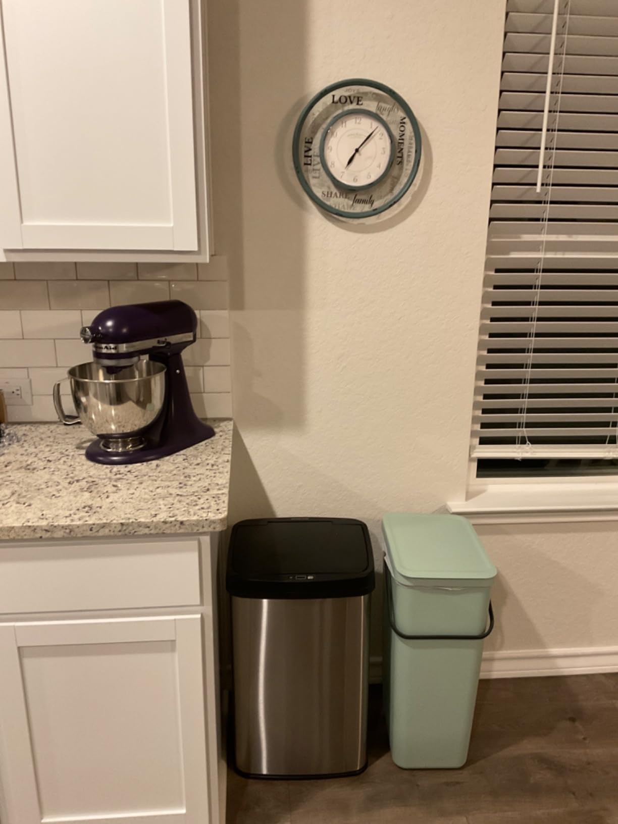 Brabantia Sort & Go Kitchen Countertop Food Scraps Compost Bin | XS / 0.8 Gal / 3L | Jade Green | Removable Stay-Open Lid, Carry Handle, Easy-Clean Recycling Box | Wall Bracket Sold Separately customer photo 2