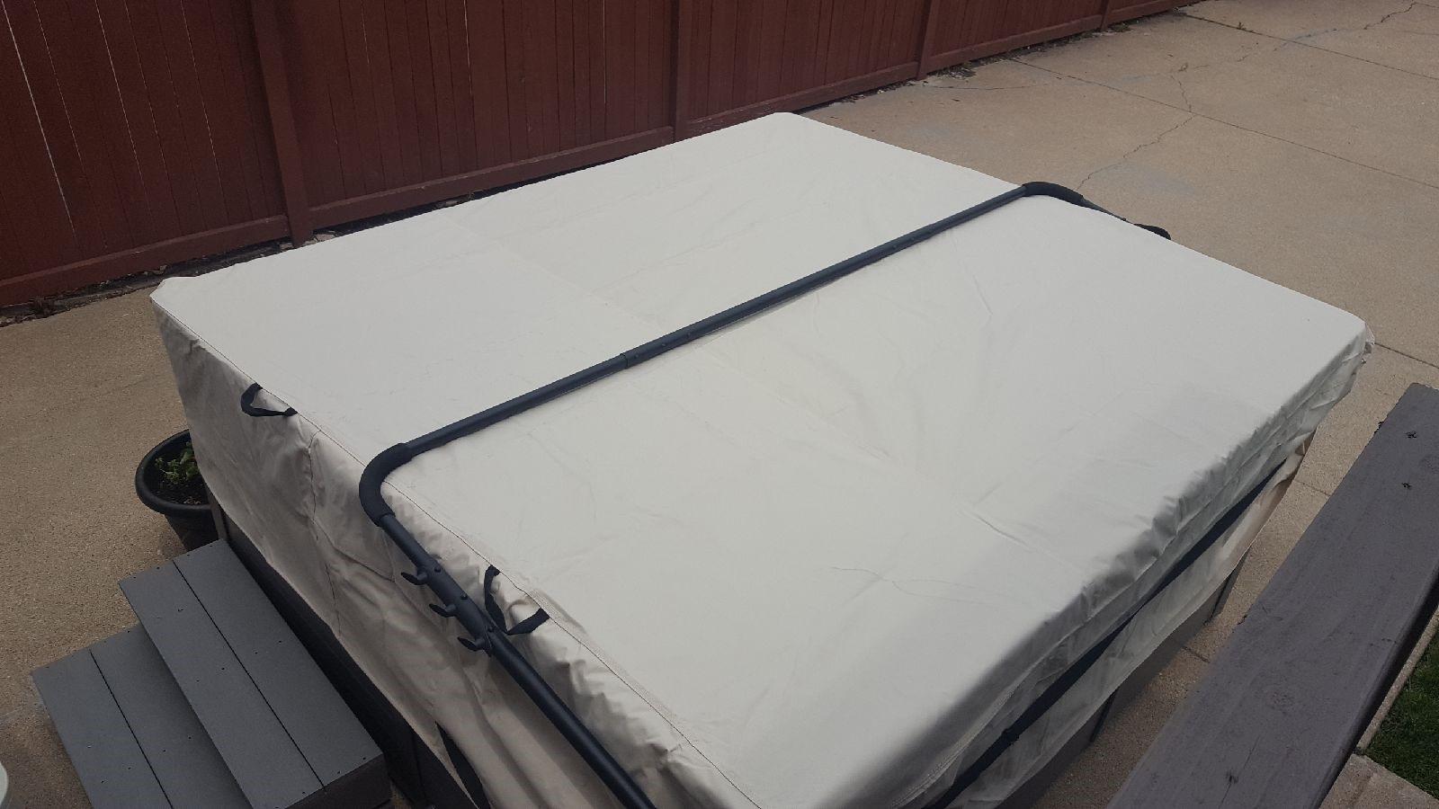 Porch Shield 600D Outdoor Hot Tub Cover SPA Protector 90 x 90 inch, Black customer photo 2