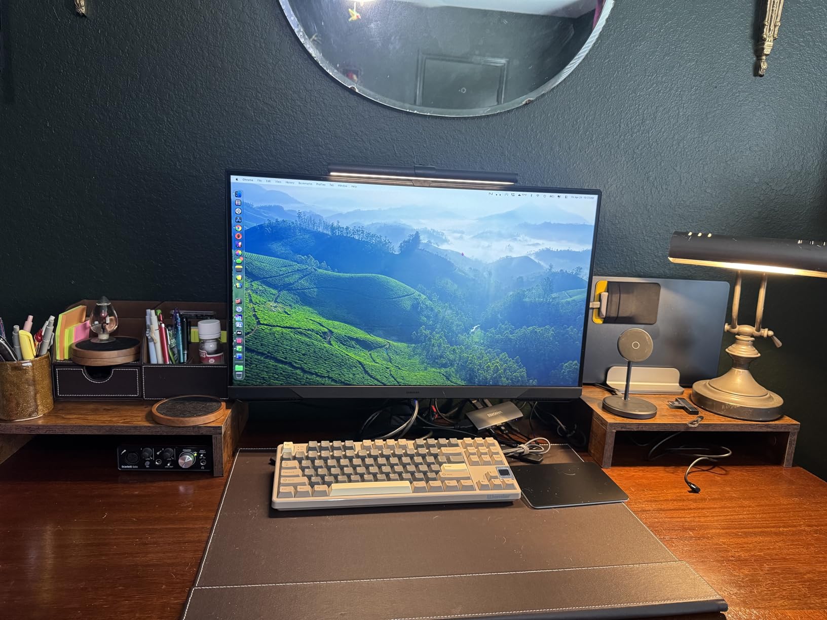 TEAMIX 2-Pack Wood Monitor Riser, Desk Stand for 2 Monitors, Rustic Brown customer photo 1