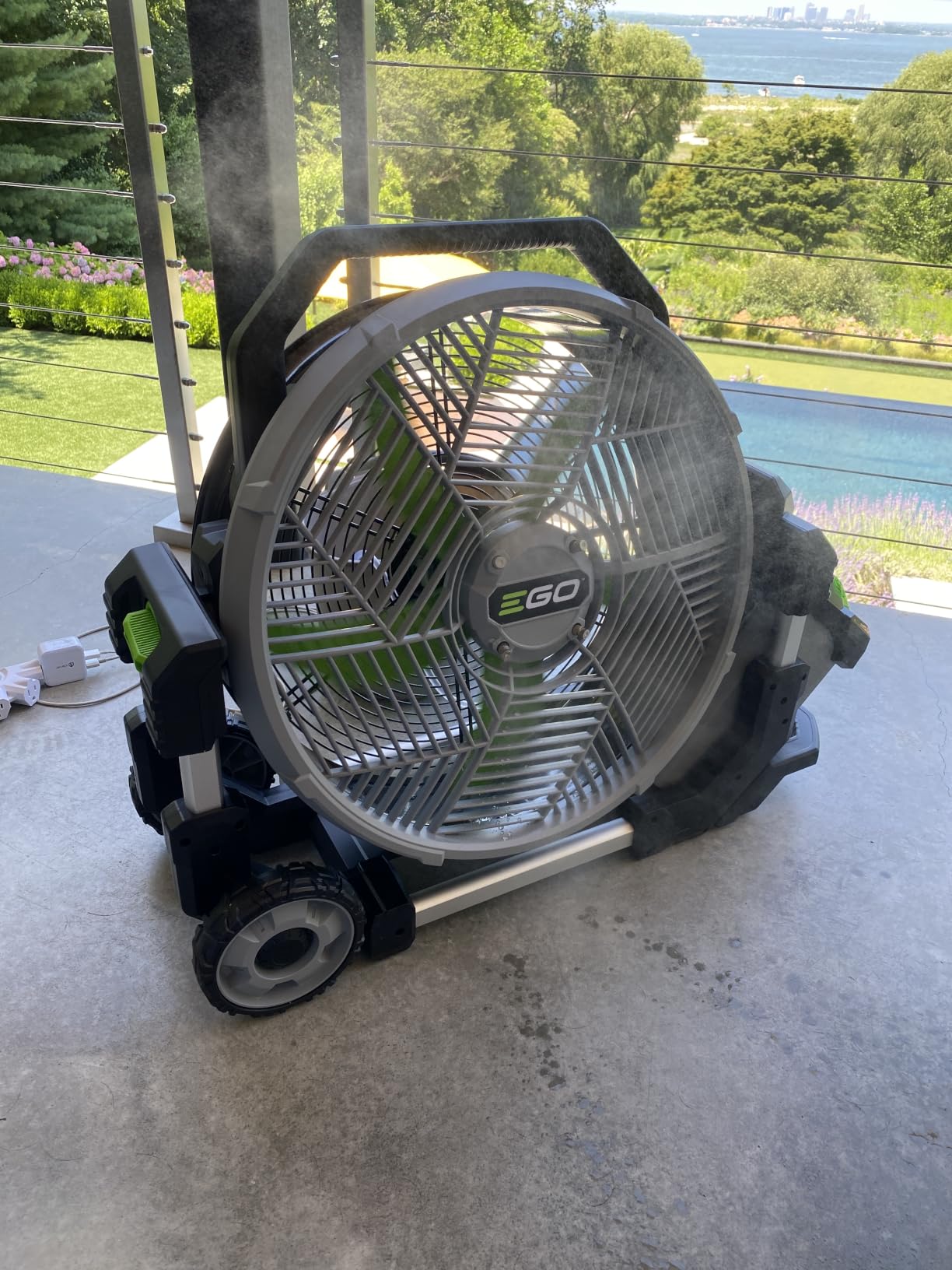 EGO POWER+ Portable Misting Fan, Outdoor Electric 18