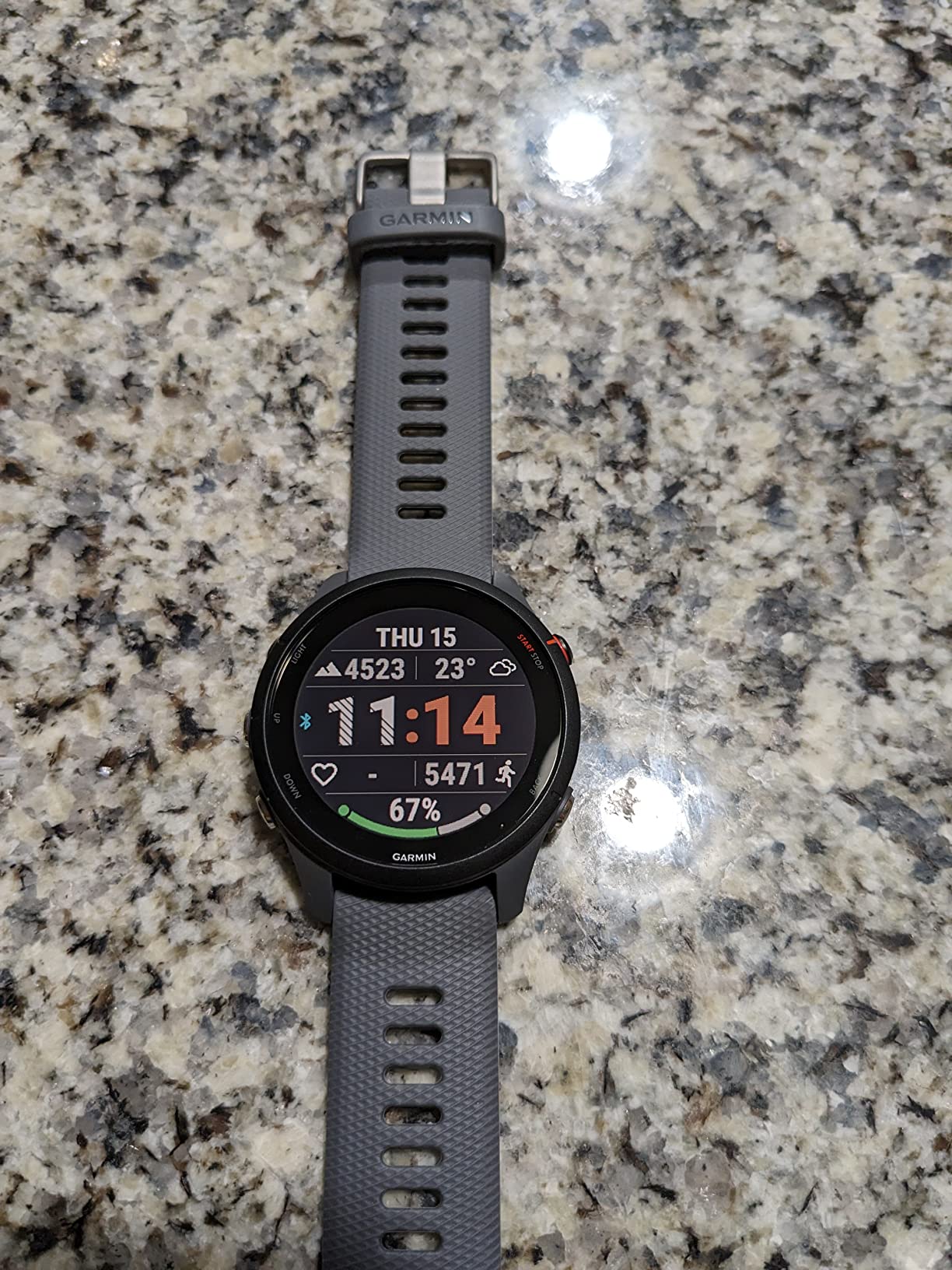 Garmin Forerunner® 255, GPS Running Smartwatch, 46mm, Slate Gray customer photo 2