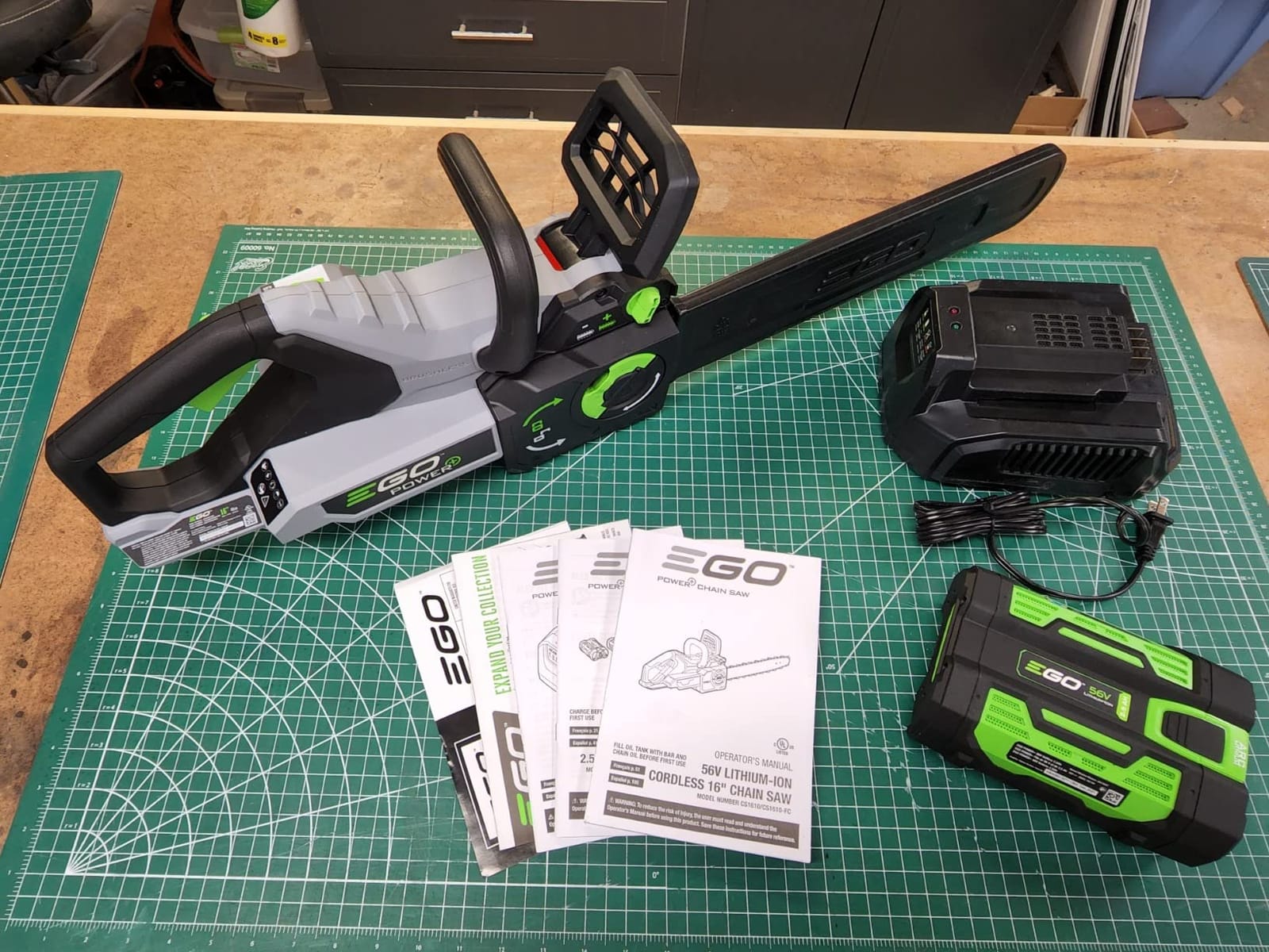EGO POWER+ Chain Saw, 16” Battery Powered Chainsaw, Electric Cordless, Includes 56V 2.5Ah Battery and Charger – CS1611 customer photo 2