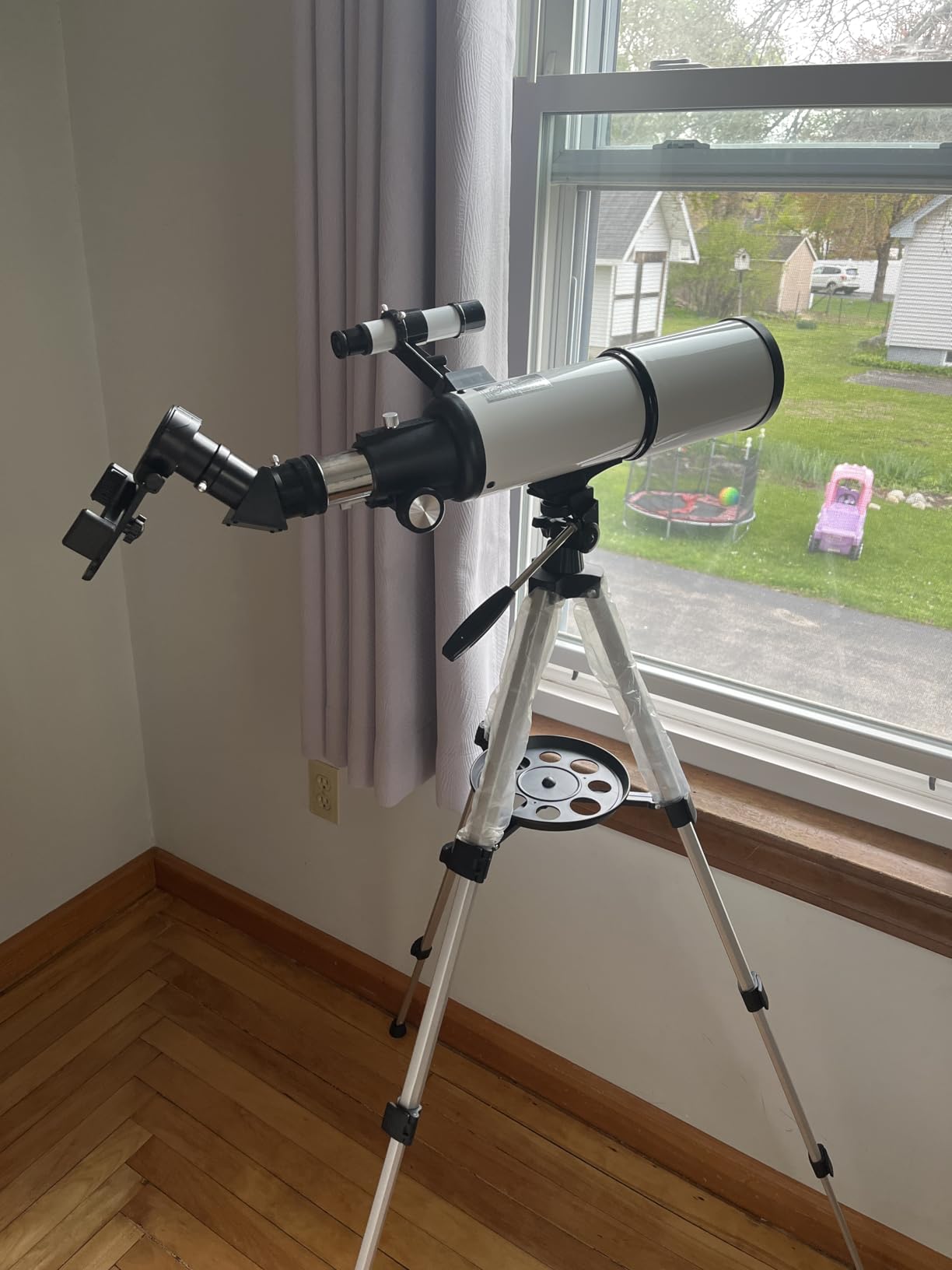 Koolpte Telescope for Adults & Beginner Astronomers - 80mm Aperture 600mm Fully Multi-Coated High Transmission Coatings with AZ Mount Tripod Phone Adapter, Carrying Bag, Wireless Control. customer photo 2