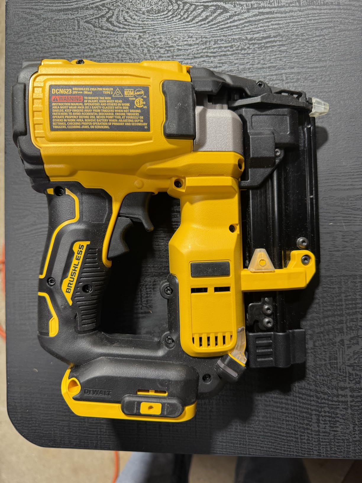 ATOMIC 20V MAX Lithium Ion Cordless 23 Gauge Pin Nailer Tool Only customer photo 2