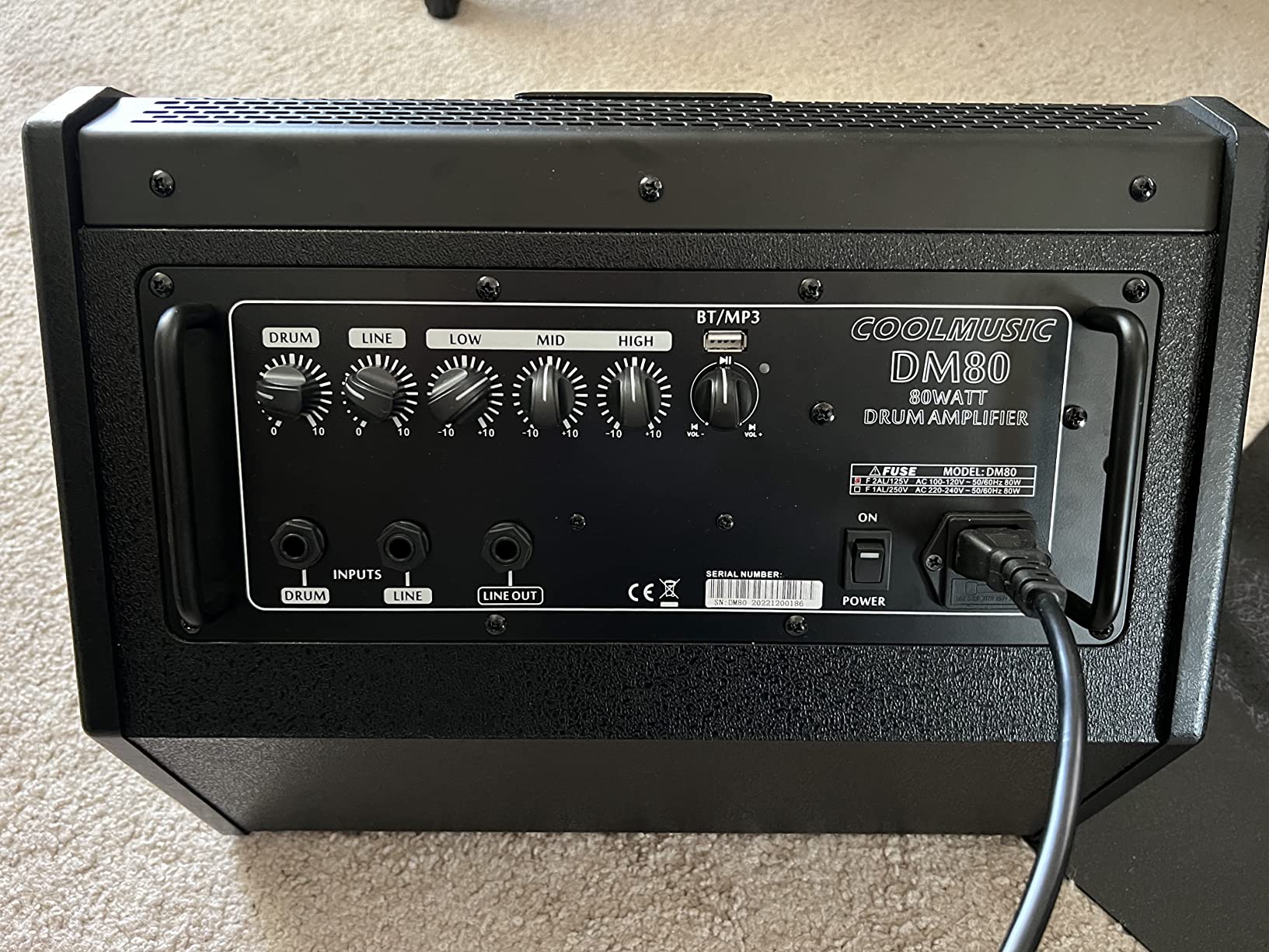 Coolmusic Electric Drum AMP 80-Watt Electronic Drum Amplifier DM80 Keyboard Speaker with Bluetooth, with 3-Year Warranty customer photo 1