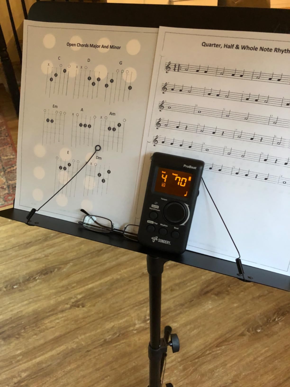 Sondery Digital Metronome Rechargeable Vocal Counting for Piano Guitar Drum customer photo 2