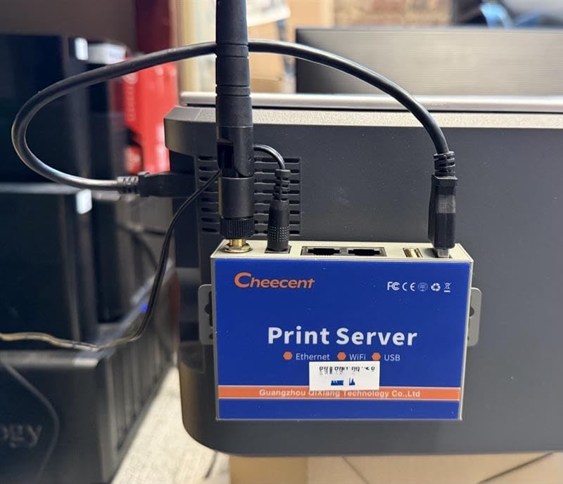 Wireless Print Server for USB Printer (NOT Plug&Play), 2 Port USB Print Server, Convert Wired Printer to Wireless WiFi Ethernet Networking - Windows Mac Linux Compliant - CR202 customer photo 2