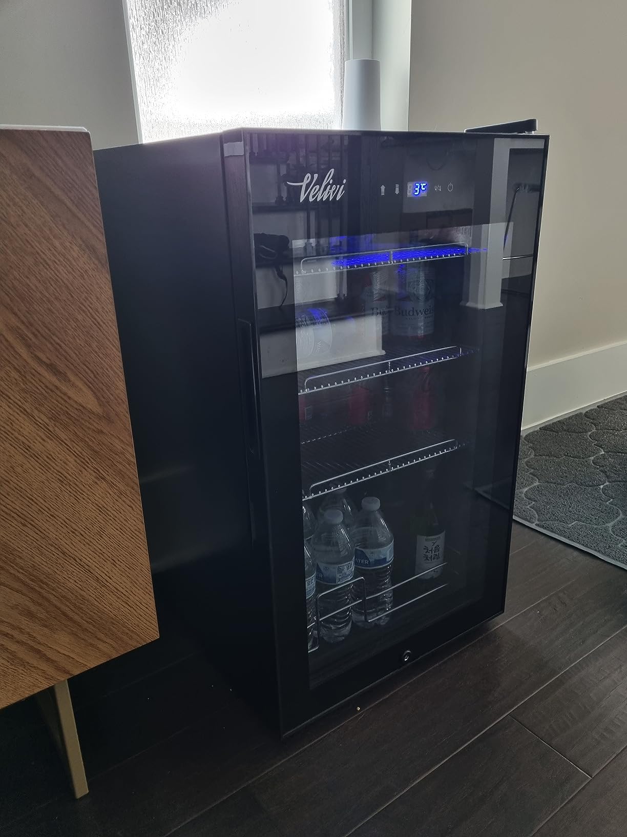 Velivi Upgraded 24 Inch Wine Cooler Refrigerator, 190 Bottles Wine Fridge with Professional Temperature Control System, Freestanding or Built-in installation, Quiet Operation customer photo 1