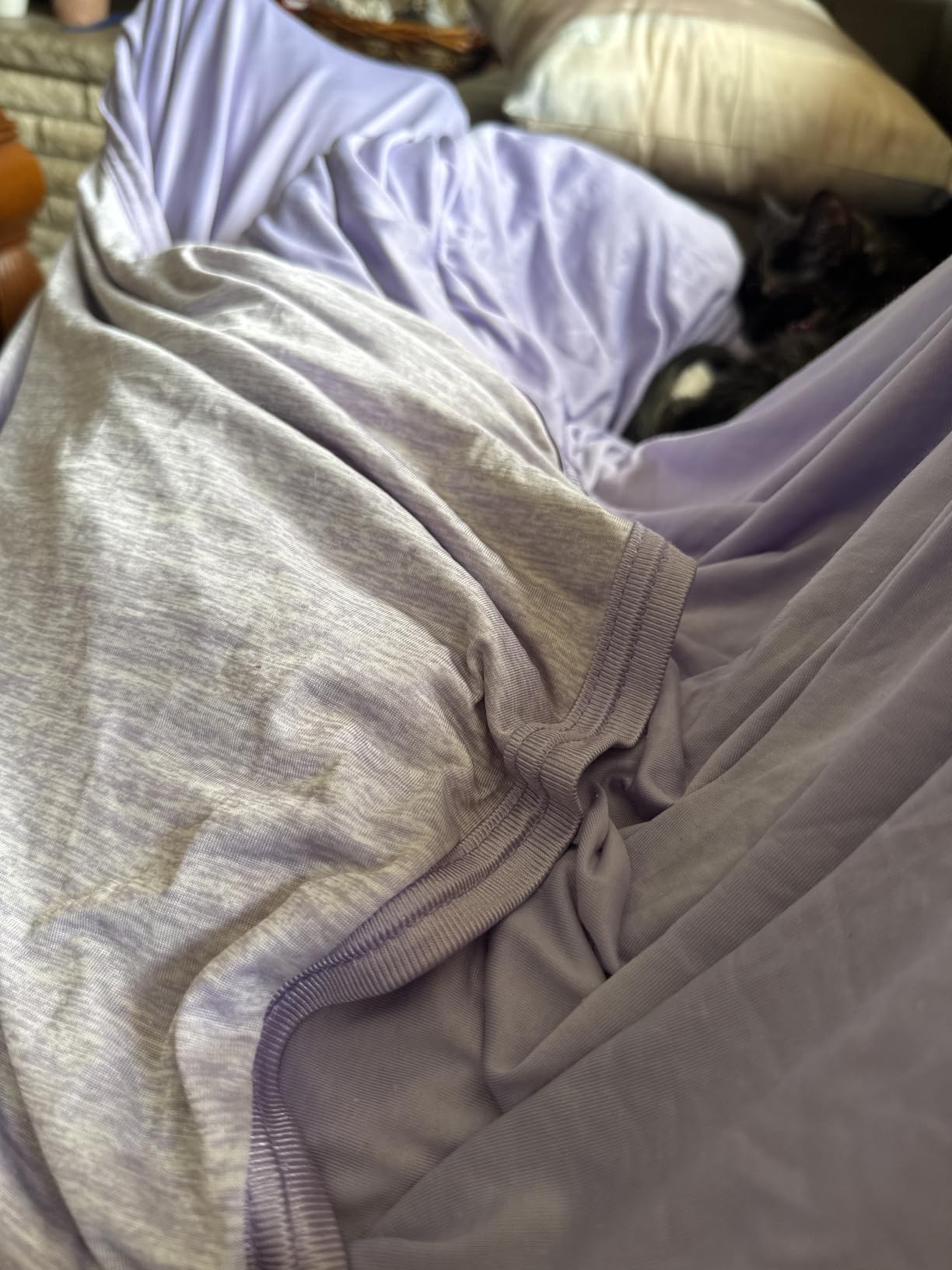HOMFINE Cooling Blanket for Hot Sleepers Queen Size, Grey 90