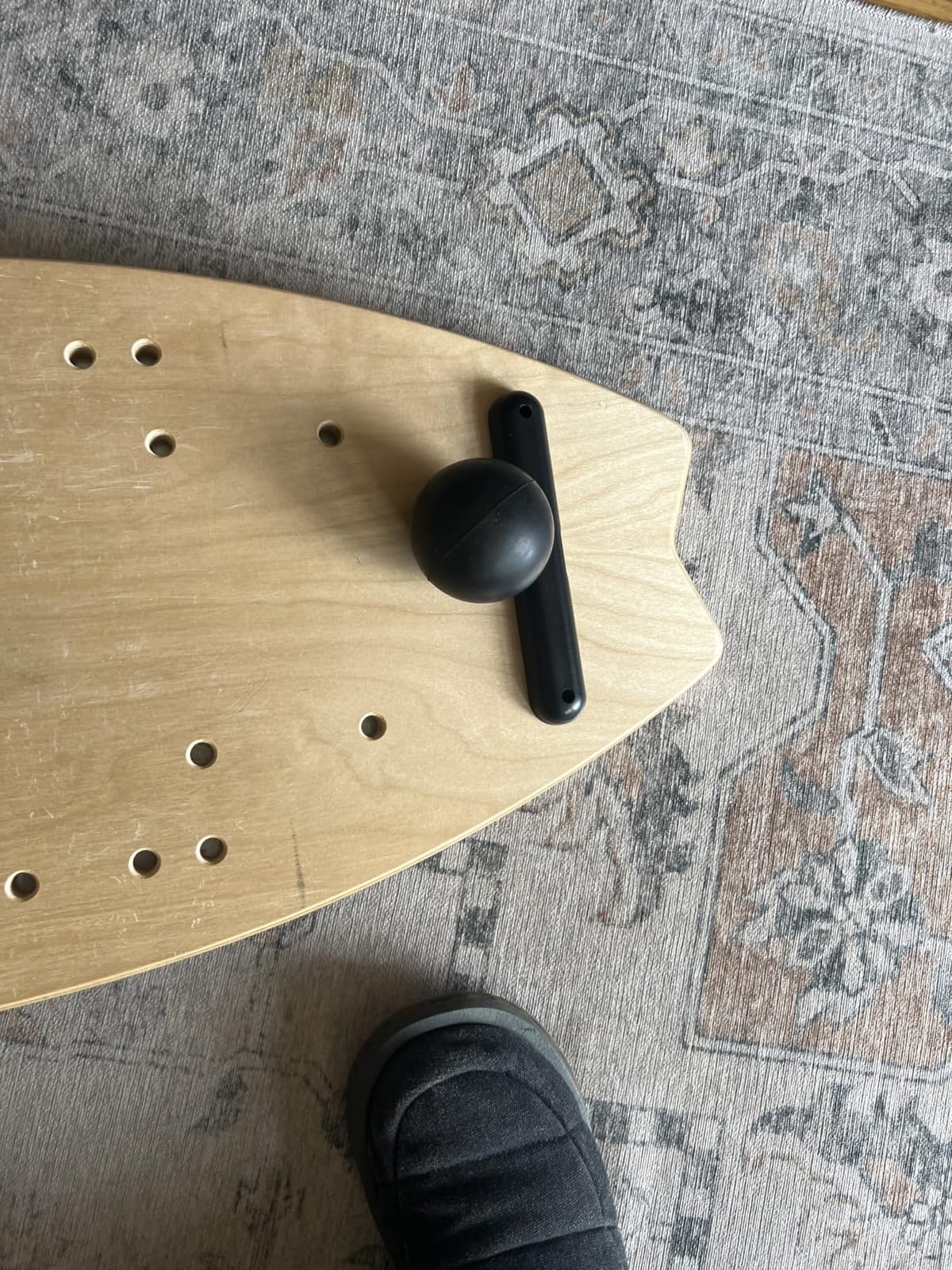 Sportneer Balance Board - 7 Mode Wobble Board with Roller & Ball | 7 Modes Balance Trainer, Adjustable Stoppers for Balance Training, Core Workouts, Stability, Surf Training & Physical Therapy customer photo 1