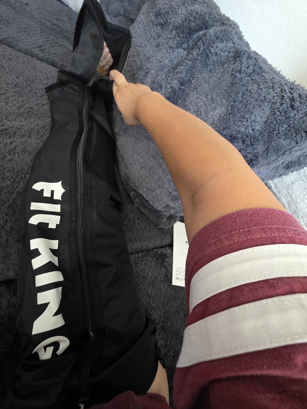 FIT KING Air Compression Recovery System, Full Leg Massager Boots (Medium) customer photo 1
