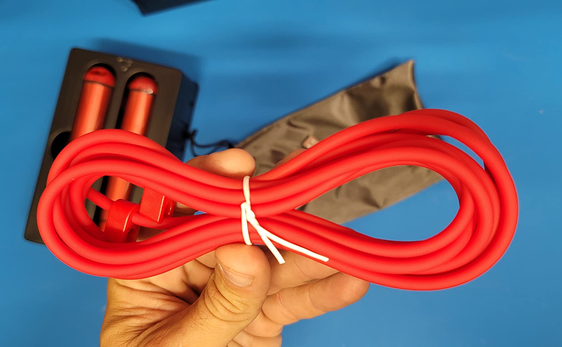 Jump Rope With Counter and App - Tangle-Free Rapid Speed Skipping Rope for Fitness, Home Exercise, Workout - Gifts for Adults, Women, Men, Kids customer photo 1