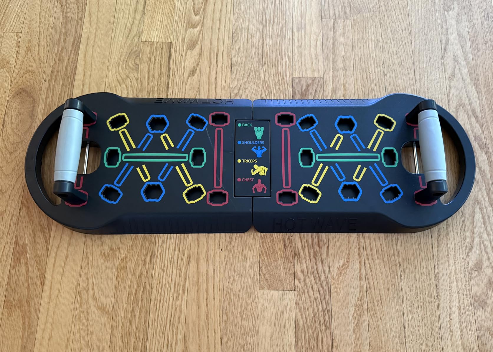 HOTWAVE Push Up Board, Portable PushUp Board, Foldable 20 in 1 Push Up Bar customer photo 1