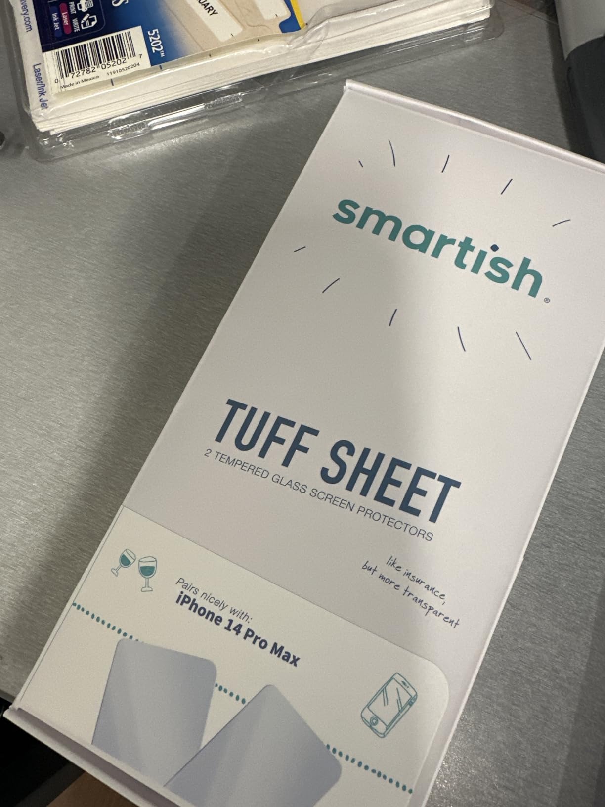 Smartish iPhone 17e/16e/14/13 Screen Protector, Tuff Sheet, Glass 2 Pack customer photo 1