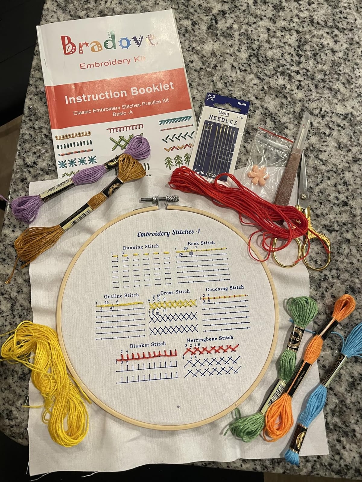 Bradove Classic Embroidery Learning Kit for Adults and Kids customer photo 1