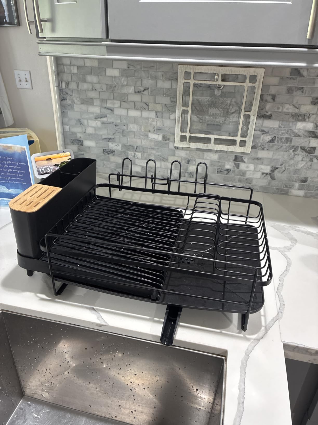 Kitsure Extendable Dish Drying Rack, 19.2