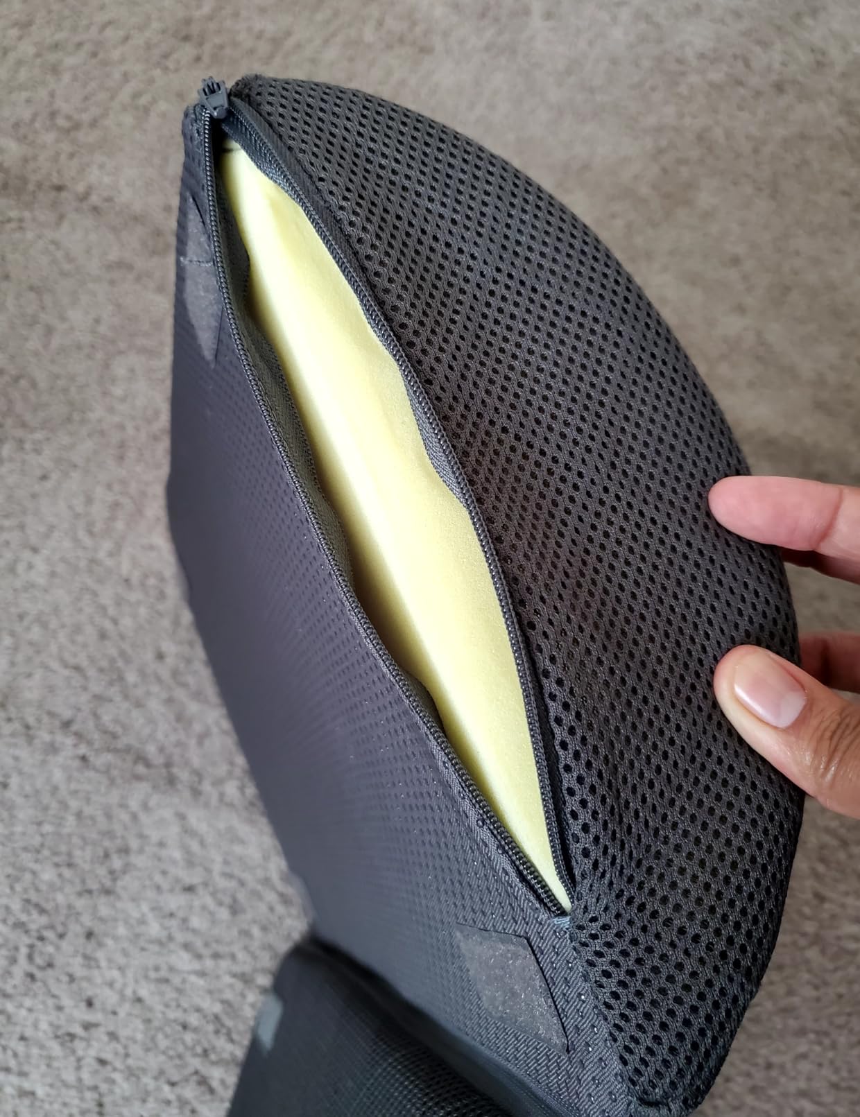 CushZone Foot Rest for Under Desk at Work, Grey customer photo 1