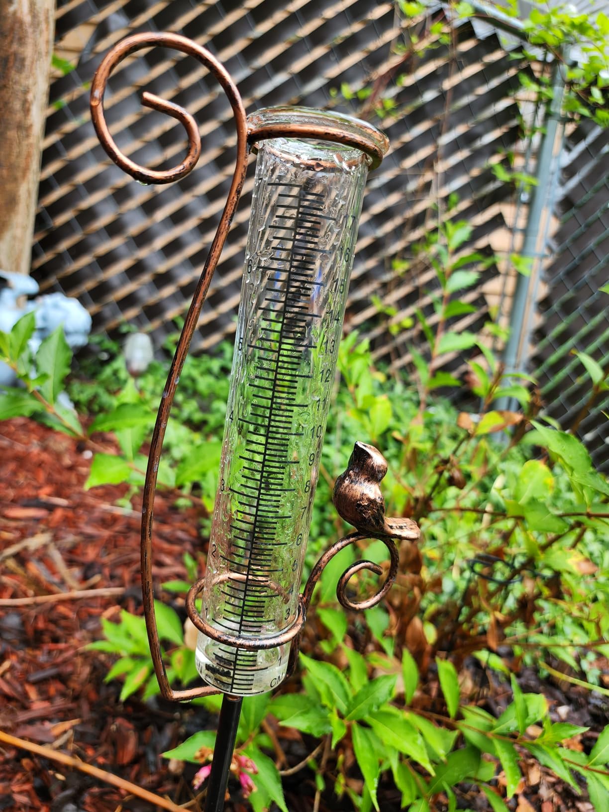 Rain Gauge Outdoor, 7 Inch Rain Gauges for Measuring Precipitation customer photo 1