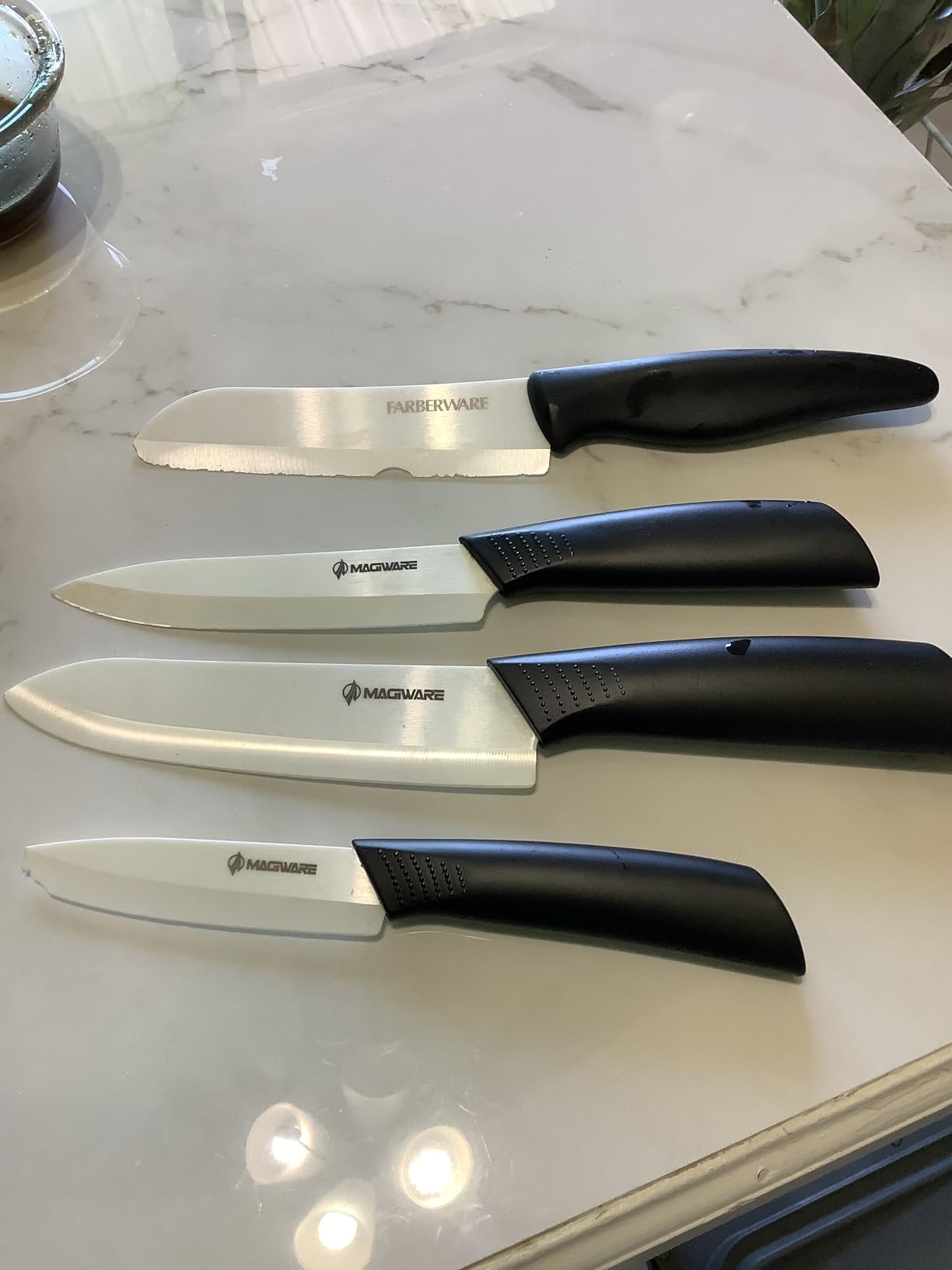 Magiware Ceramic Knives, Ceramic Knife Set with Sheaths Cover -Sharp Longer Never Rust (include 6 Inch Chef Knife, 5inch Utility Knife, and 4 Inch Paring Knife customer photo 1