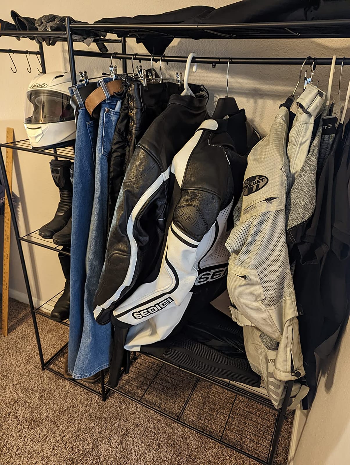 Closet Wardrobe, Closet Organizers and Storage System, Metal Clothes Rack customer photo 1