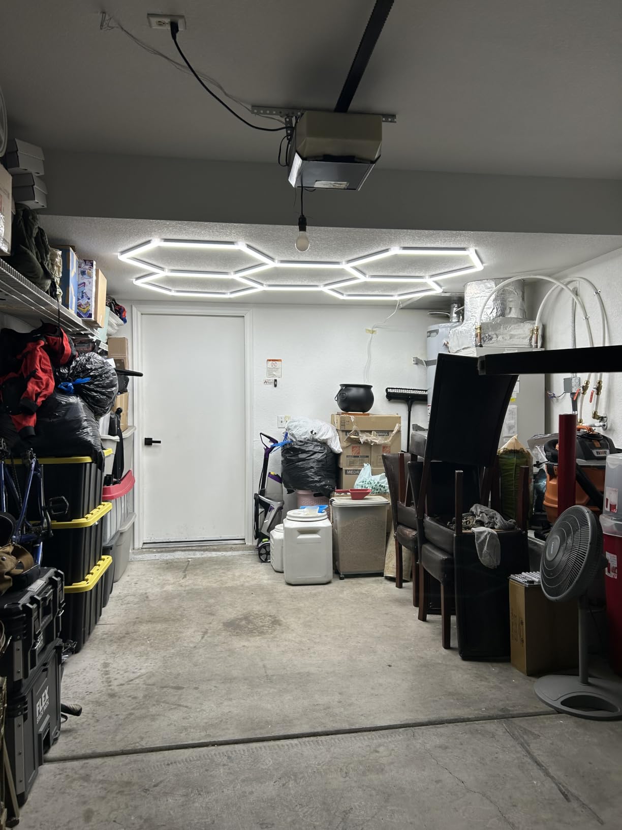 LZHOME Hexagon 5000K LED Garage Lights: 25 Pack Updated 1.31-inch Wider Size,26300LM Super Bright Hex Lighting Ceiling LED Shop Light for Garage, Car Detailing, Workshop, Warehouse, Gym, Basement customer photo 1