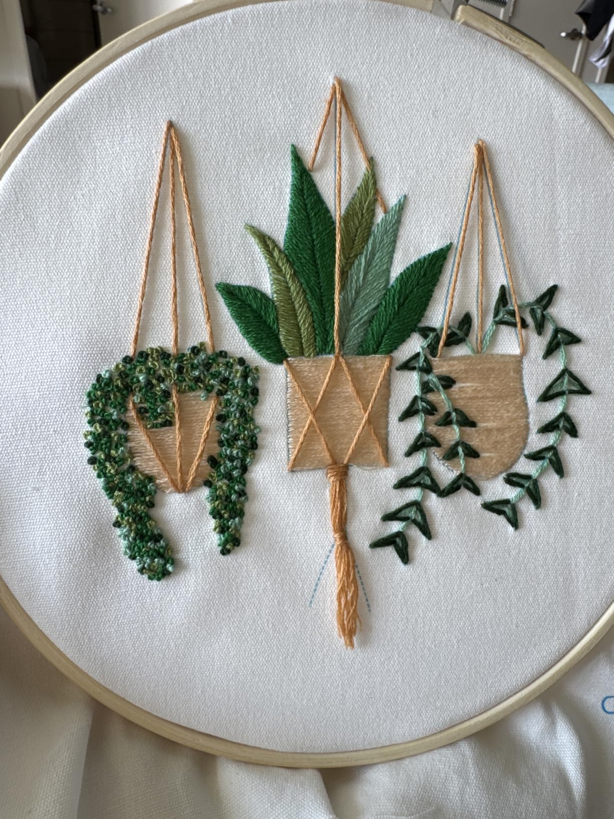 Santune 3 Sets Embroidery Kit,Cross Stitch Kits for Beginners,Needlepoint Kits for Adults with Easy Floral Pattern Hand Crafts,Hoop,Needle,Mothers Day Gifts customer photo 1
