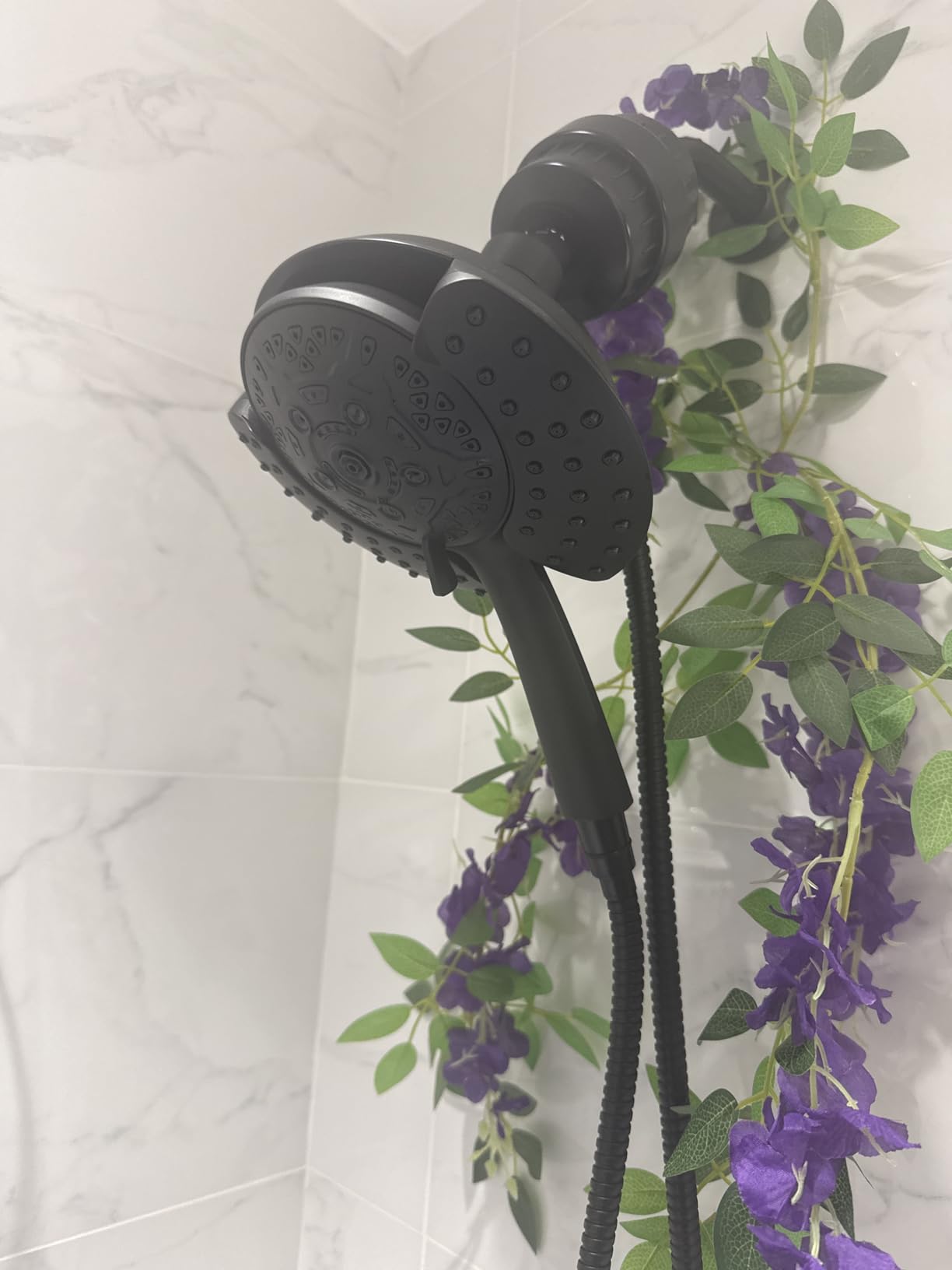 INAVAMZ 2 in 1 Shower Head with Handheld Combo High Pressure Silver 1.8 GPM customer photo 2