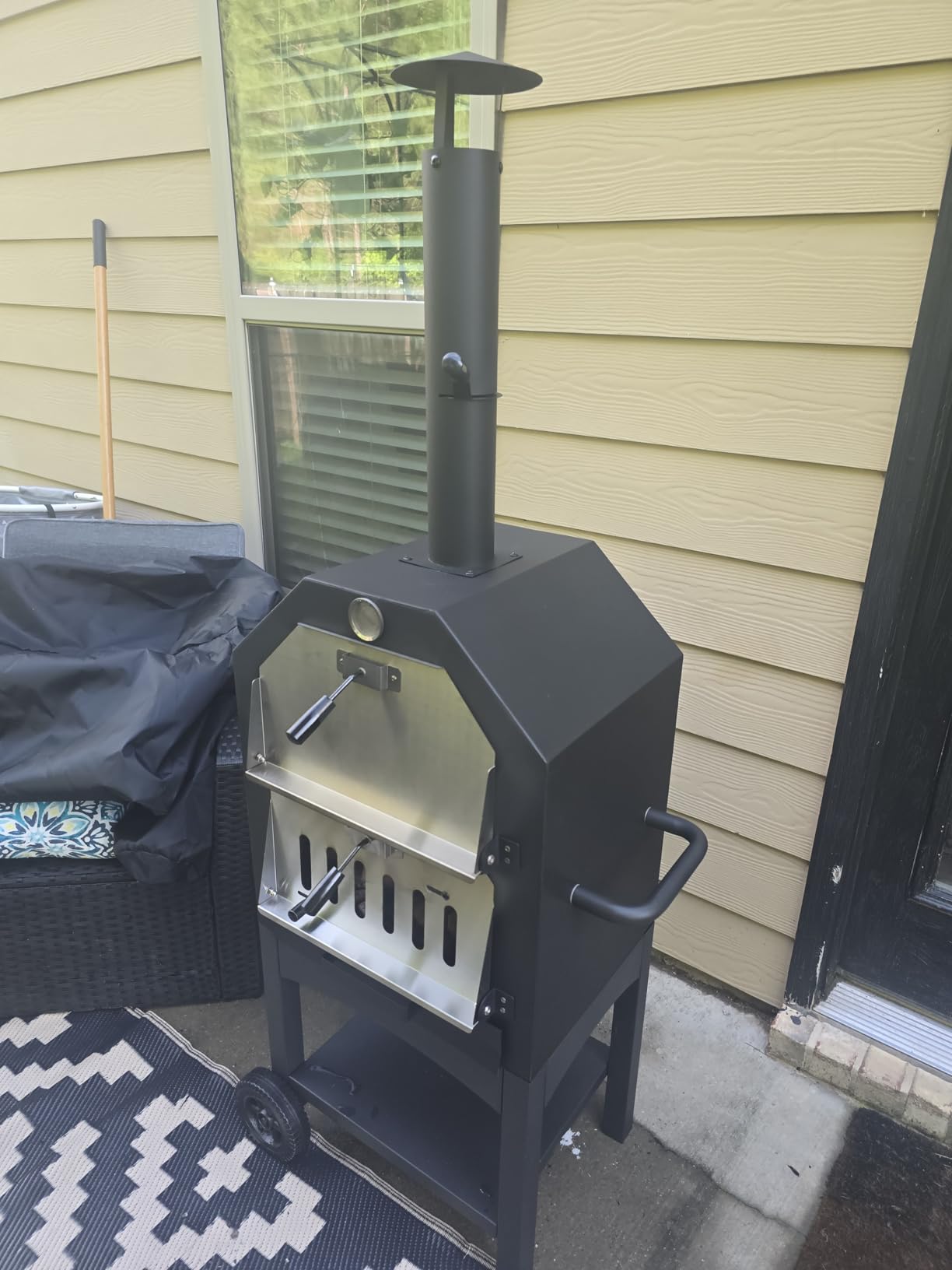 Outdoor Wood-Fired Pizza Oven Patio Pizza Maker for Backyard customer photo 1