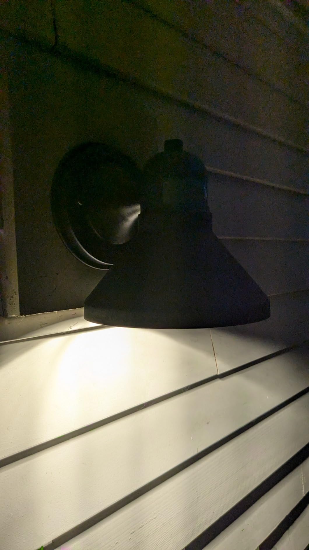LONEDRUID Dusk to Dawn Motion Sensor Outdoor LED Barn Light Fixture Brown customer photo 2