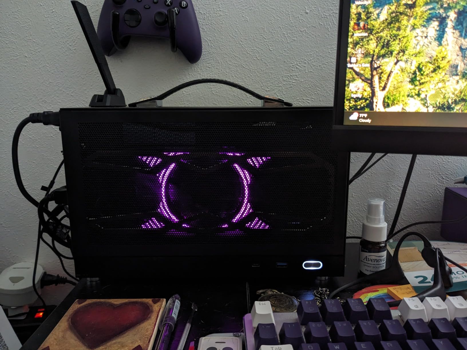 S300 - Gaming Case - Front I/O USB 3.0 Type - C Port - SFX Power Supply 100-130mm -Cable Management System - luminum Mini-ITX Motherboard Small Portable for PC (PCIe 3.0 16X Riser Cable) customer photo 1