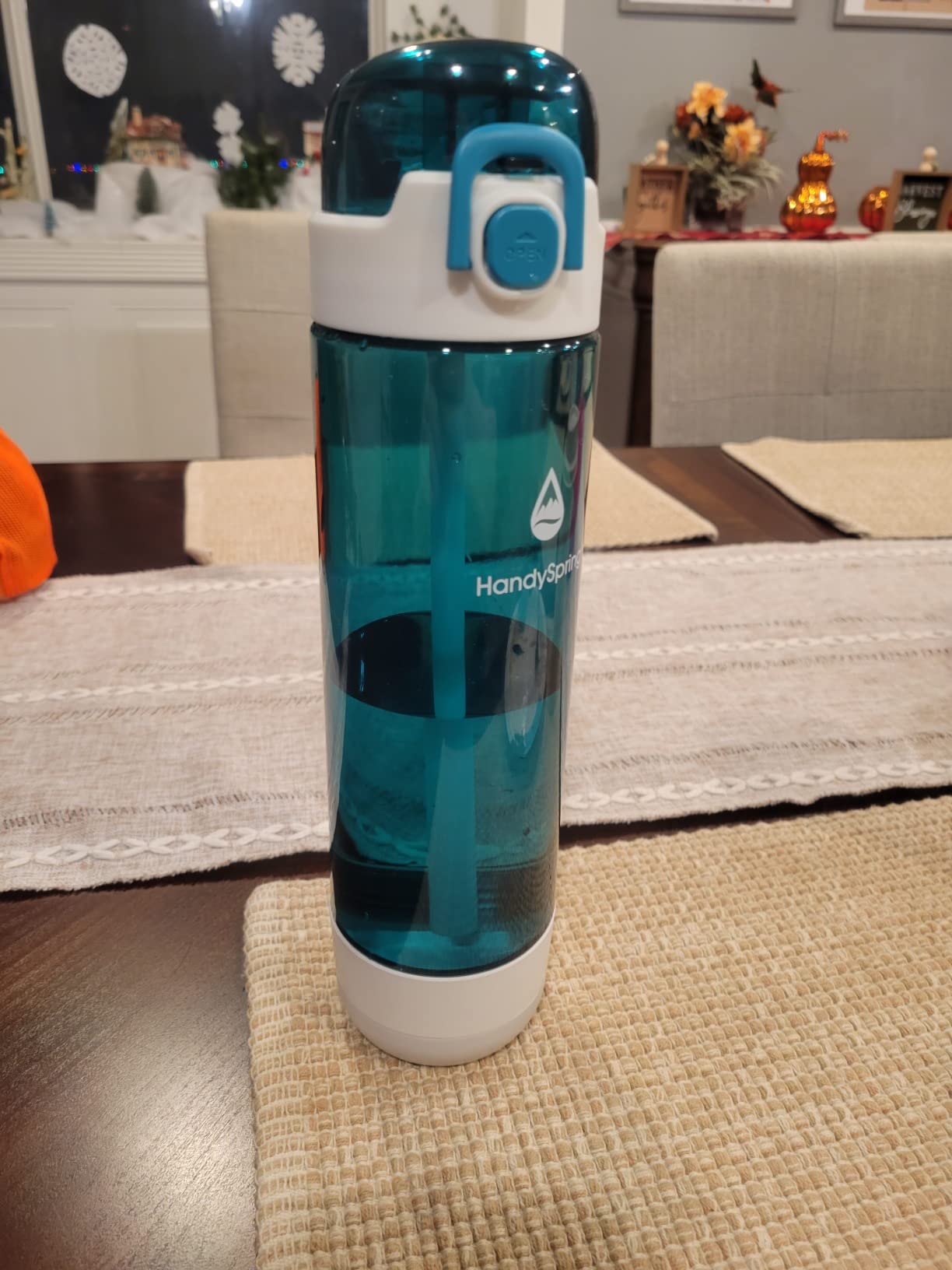 Smart Water Bottle with Reminder To Drink Water, Lights And Sound, Water Intake Tracker, Rechargeable, Tritan Plastic w/Straw, Gifts For Women, Men, Mom, Dad, Her, Him 26 Oz (GREY) customer photo 1