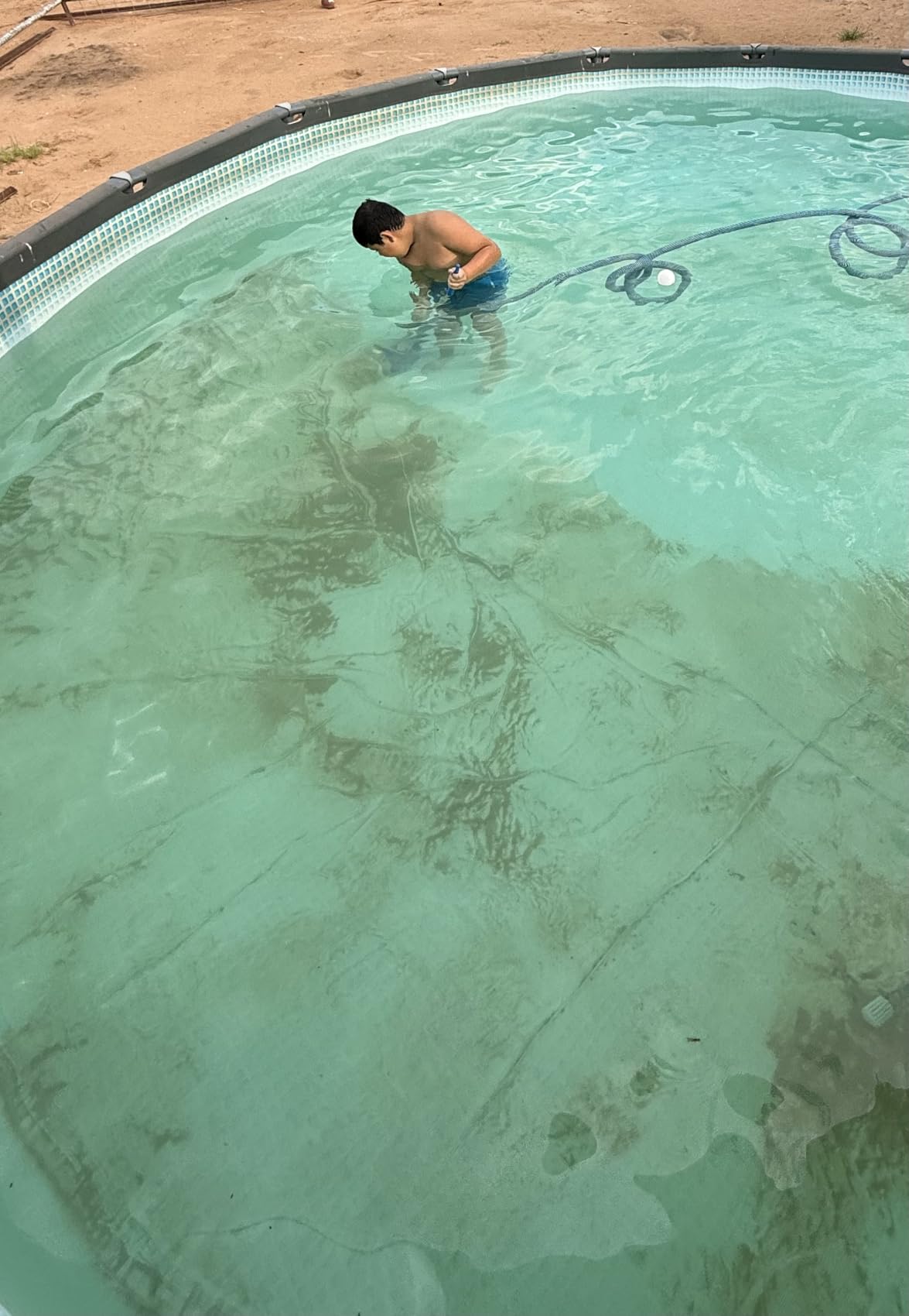POOLWHALE Above Ground Pool Vacuum with Hose, 1-1/2 In x 24-Feet customer photo 2