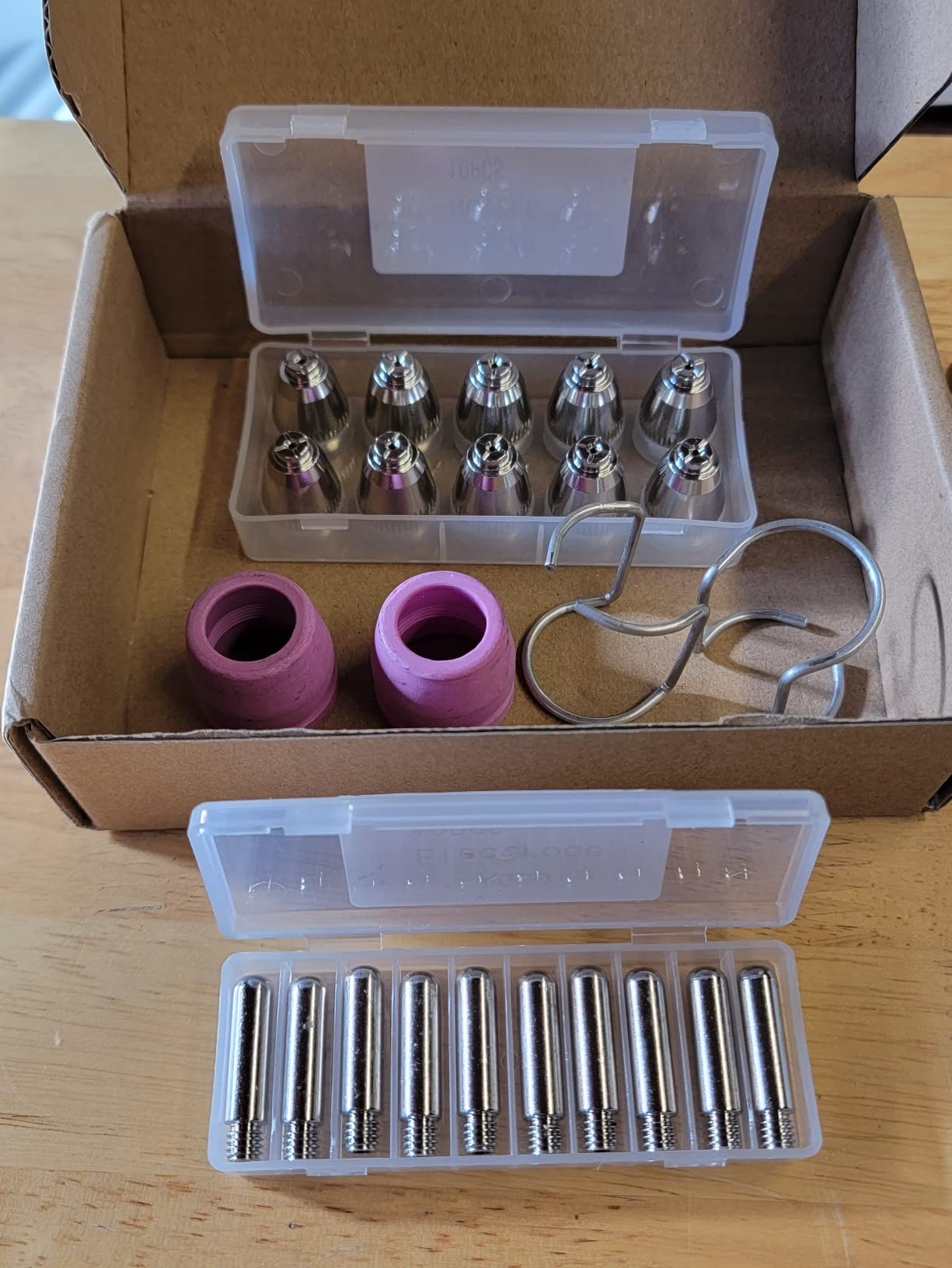 SG-55 AG-60 WSD-60 Plasma Cutter Cutting Torch Tip Nozzles Consumables Kit, .045'' 50PCS (AG60) customer photo 1