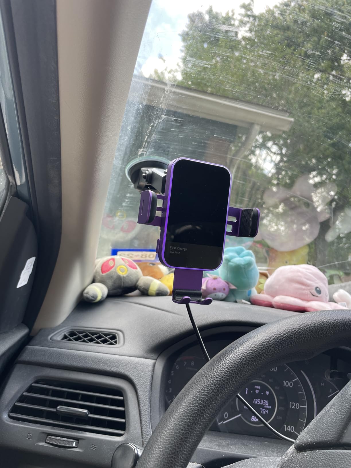 Wireless Car Charger,【7 Colored RGB Backlit】 Mosurr 15W Auto Clamping Phone Holders for Your car fit for iPhone 16 15 14 Mini Pro Max, Samsung Galaxy S25 Ultra S24 S23+, etc, Fathers Day for Gifts customer photo 1