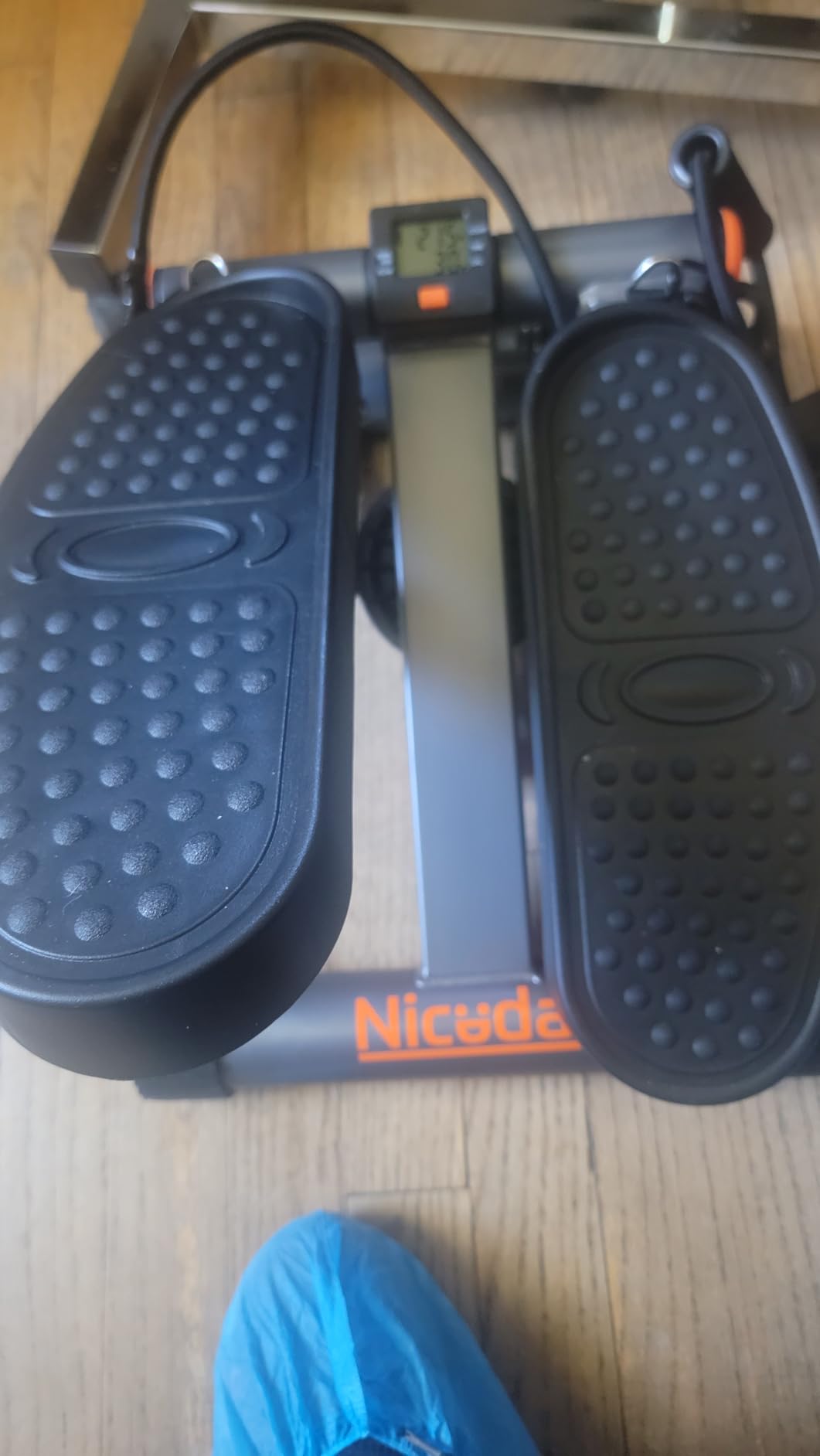 Niceday Steppers for Exercise at Home, Mini Stepper with 300LBS Capacity | Stair Stepper with Resistance Bands, Hydraulic Fitness Stepper with LCD Monitor, Twist Stepper Machine for Full Body Workout customer photo 1