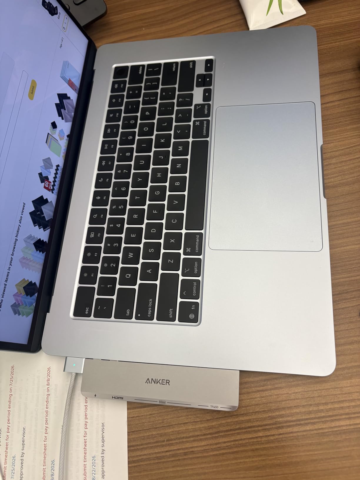 Anker USB-C Hub for MacBook, 7-in-2 Mac Dock with 4K@60Hz HDMI customer photo 1